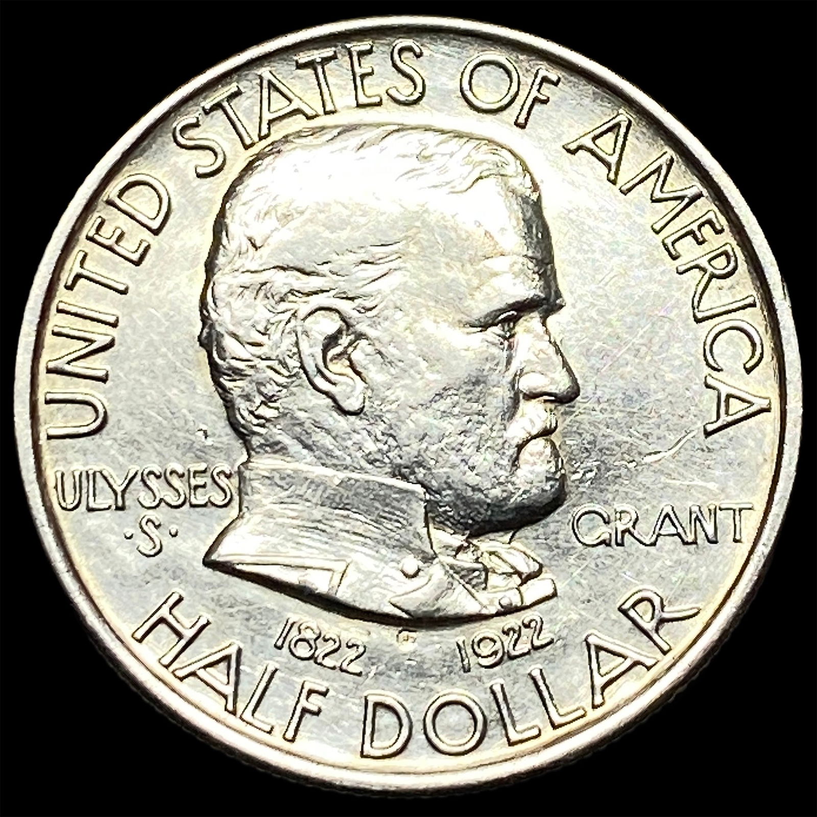 1922-S Silver Half Dollar Ulysses S. Grant UNCIRCULATED (1 of 2)