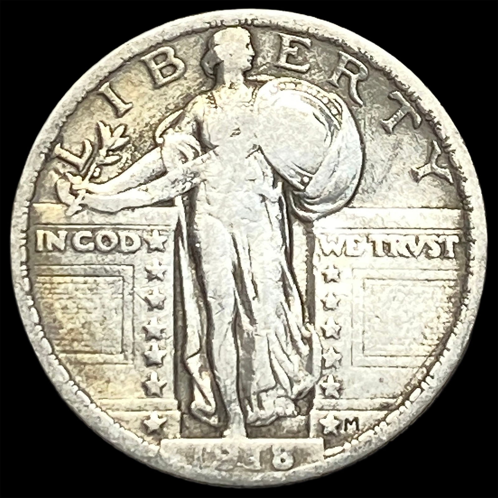 1918-S Silver Standing Liberty Quarter HIGH GRADE: 1918-S Silver Standing Liberty Quarter HIGH GRADE