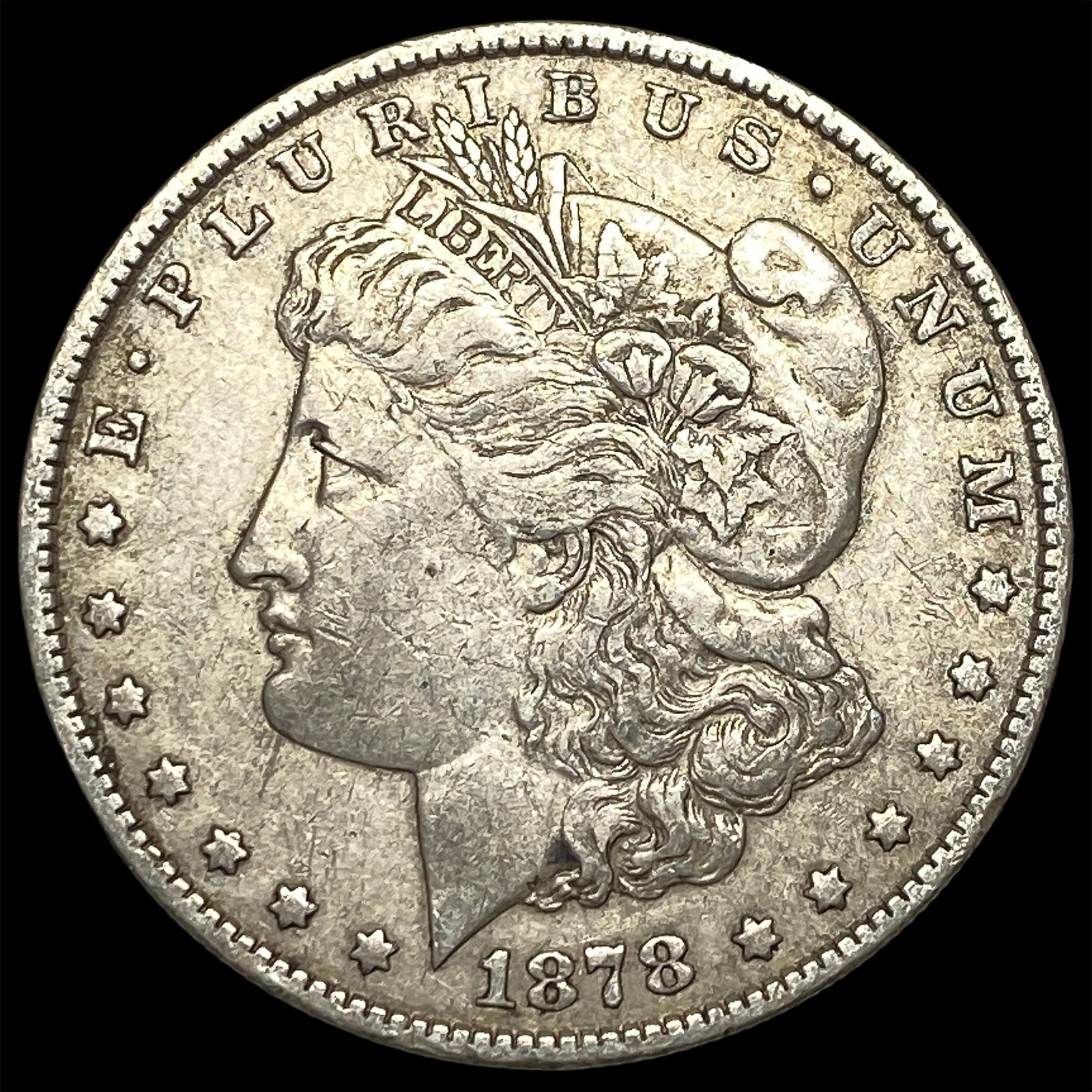 1878-S Silver Morgan Dollar NEARLY UNCIRCULATED: 1878-S Silver Morgan Dollar NEARLY UNCIRCULATED