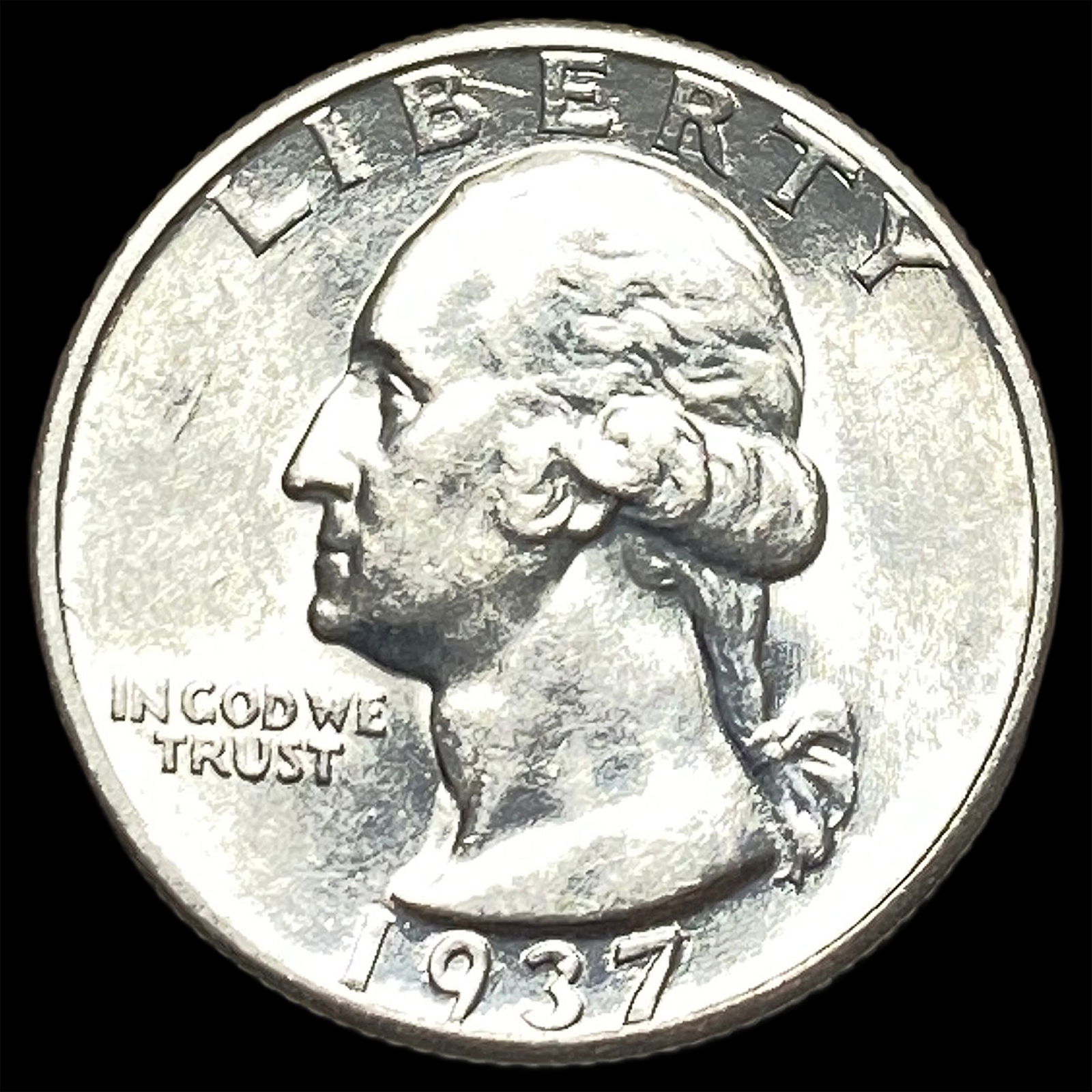 1937 Silver Washington Quarter UNCIRCULATED (1 of 2)