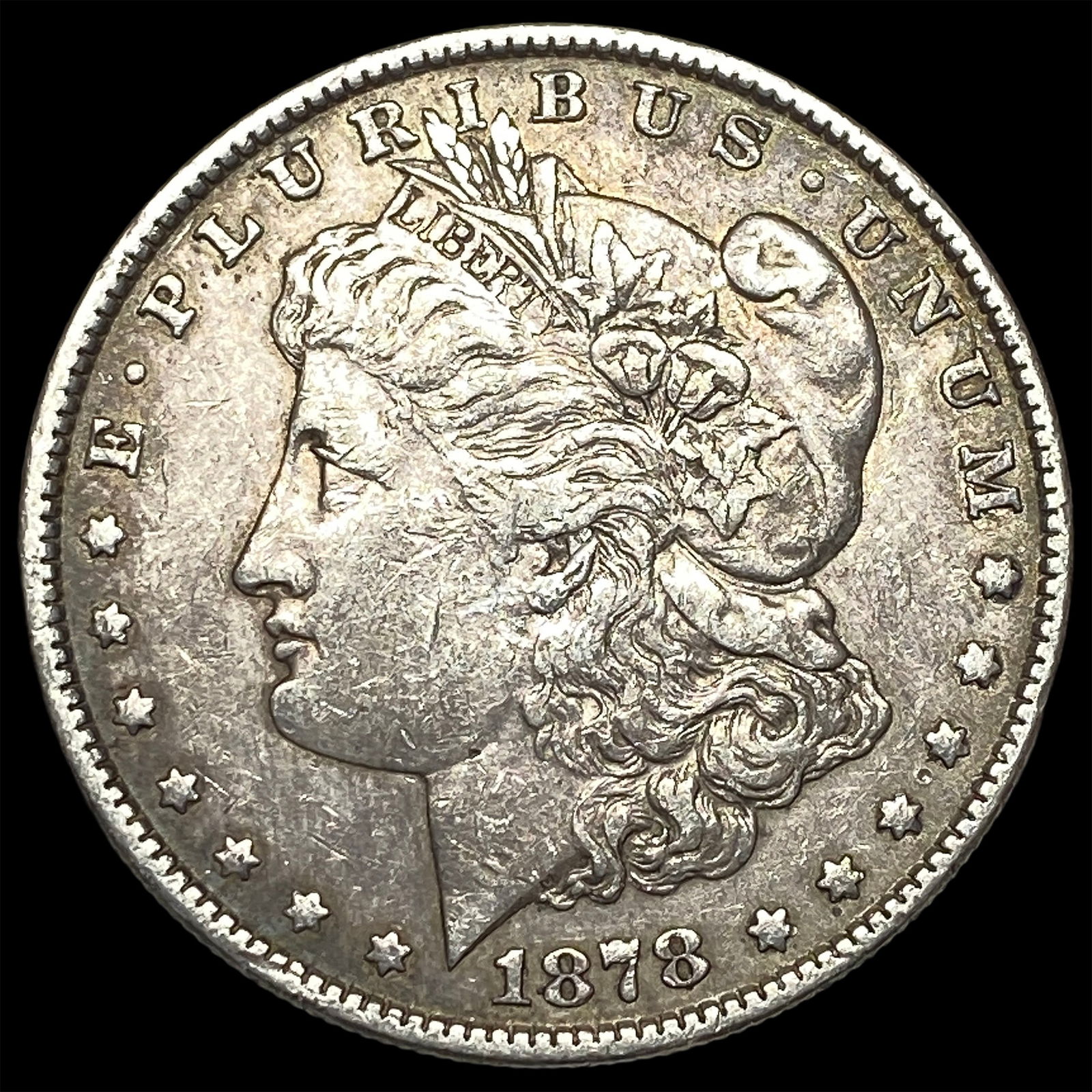 1878 Silver Morgan Dollar NEARLY UNCIRCULATED: 1878 Silver Morgan Dollar NEARLY UNCIRCULATED