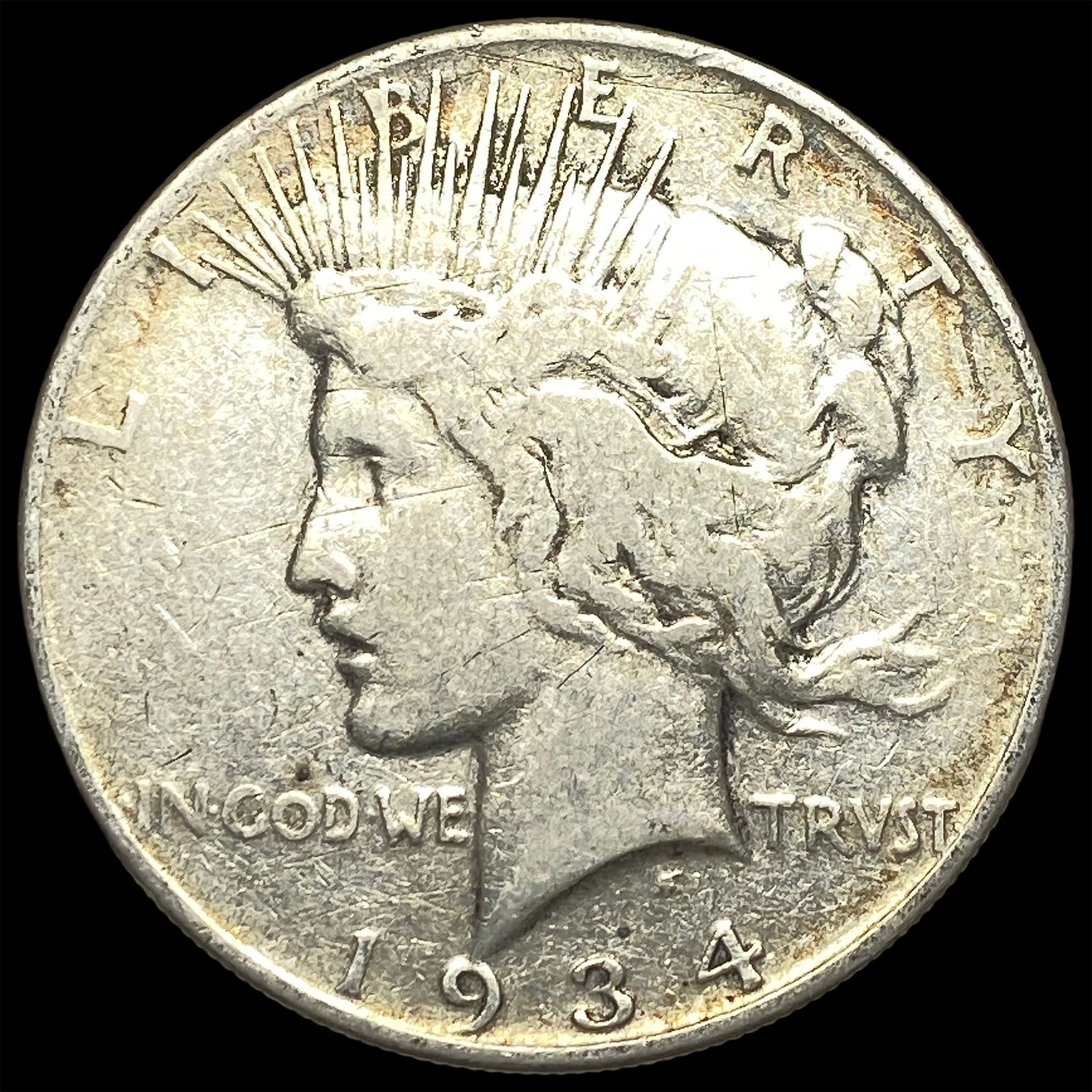 1934 Silver Peace Dollar LIGHTLY CIRCULATED: 1934 Silver Peace Dollar LIGHTLY CIRCULATED