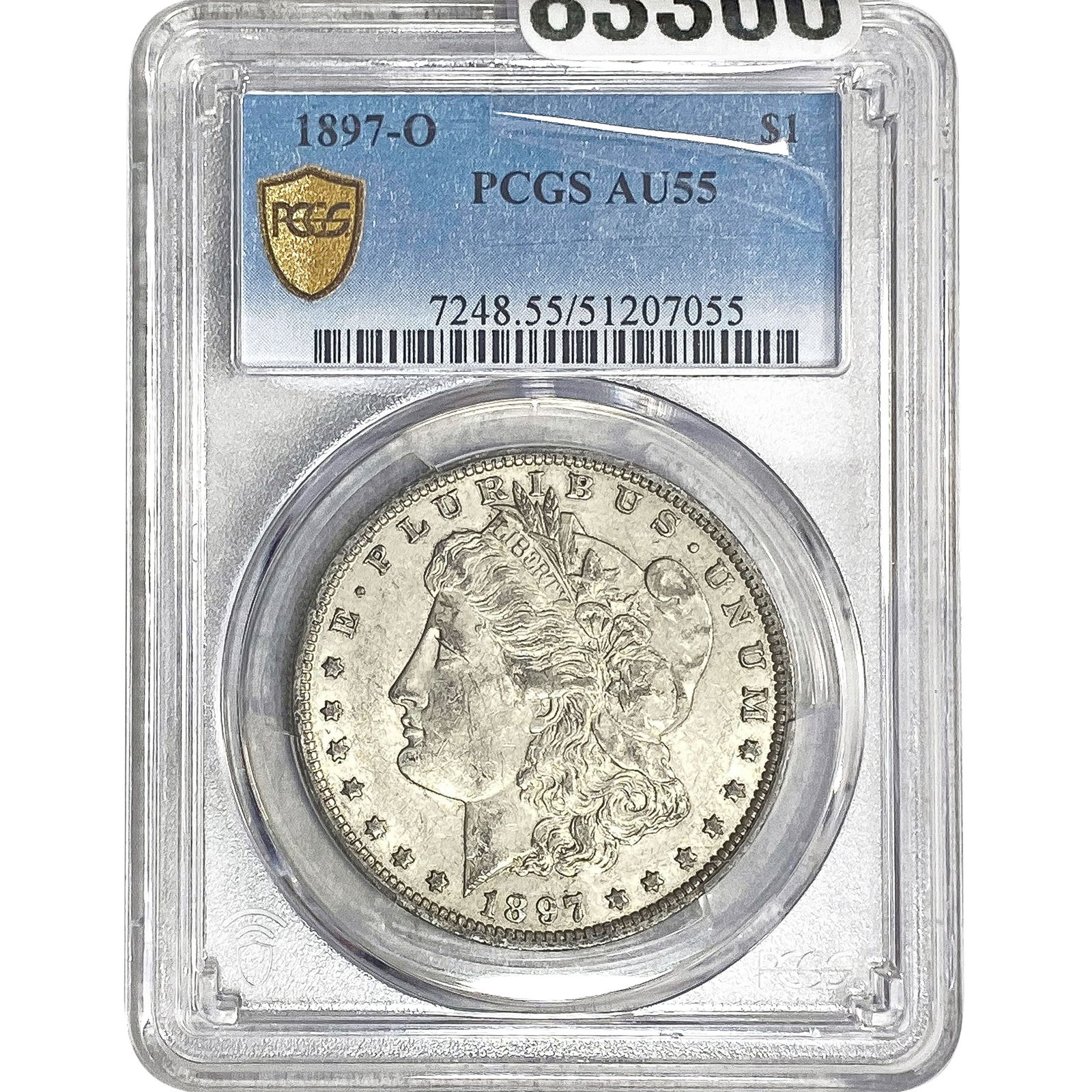 1897-O Morgan Silver Dollar PCGS AU55 (1 of 2)
