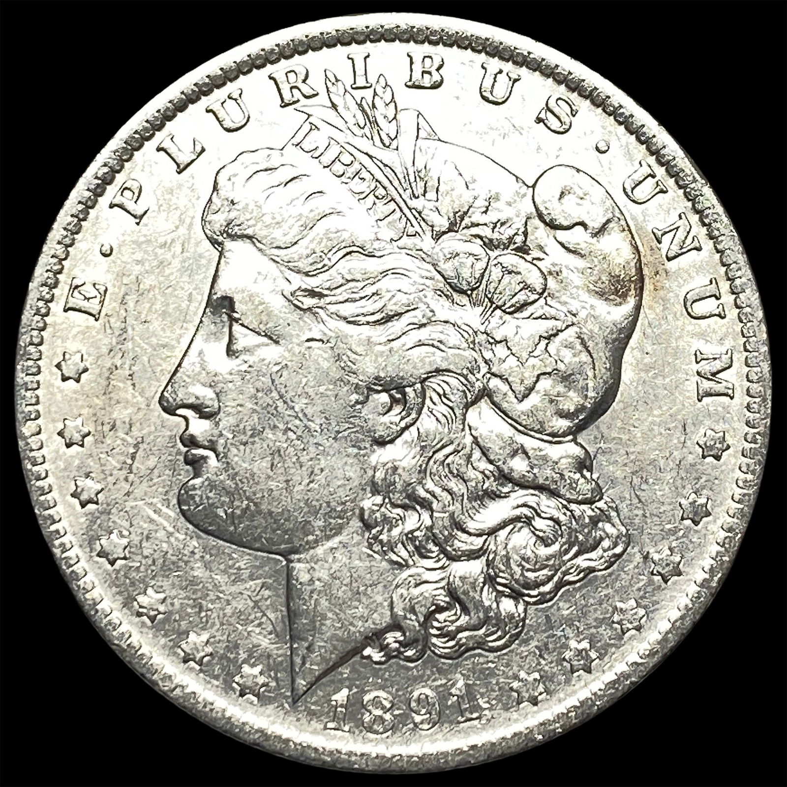 1891-S Silver Morgan Dollar CLOSELY UNCIRCULATED (1 of 2)