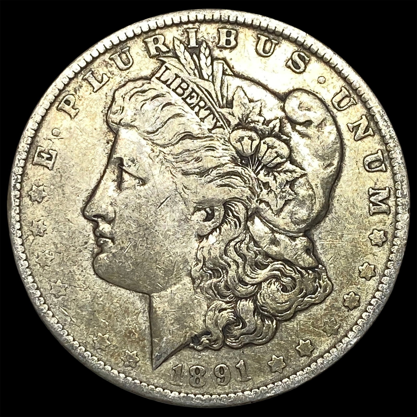 1891-O Silver Morgan Dollar ABOUT UNCIRCULATED: 1891-O Silver Morgan Dollar ABOUT UNCIRCULATED