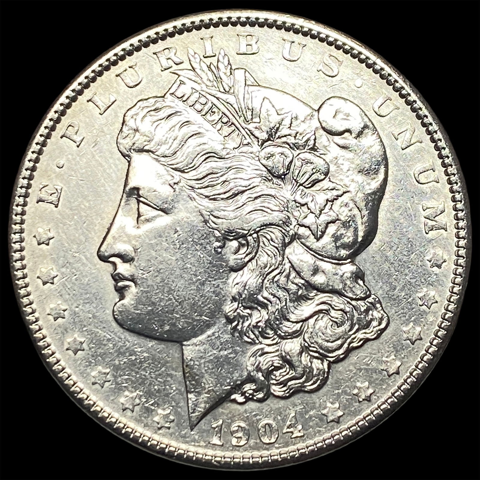 1904 Morgan Silver Dollar CLOSELY UNCIRCULATED: 1904 Morgan Silver Dollar CLOSELY UNCIRCULATED