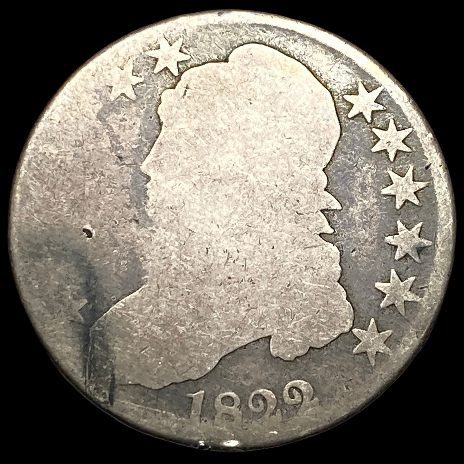 1822 Silver Capped Bust Half Dollar NICELY CIRCULATED (1 of 2)