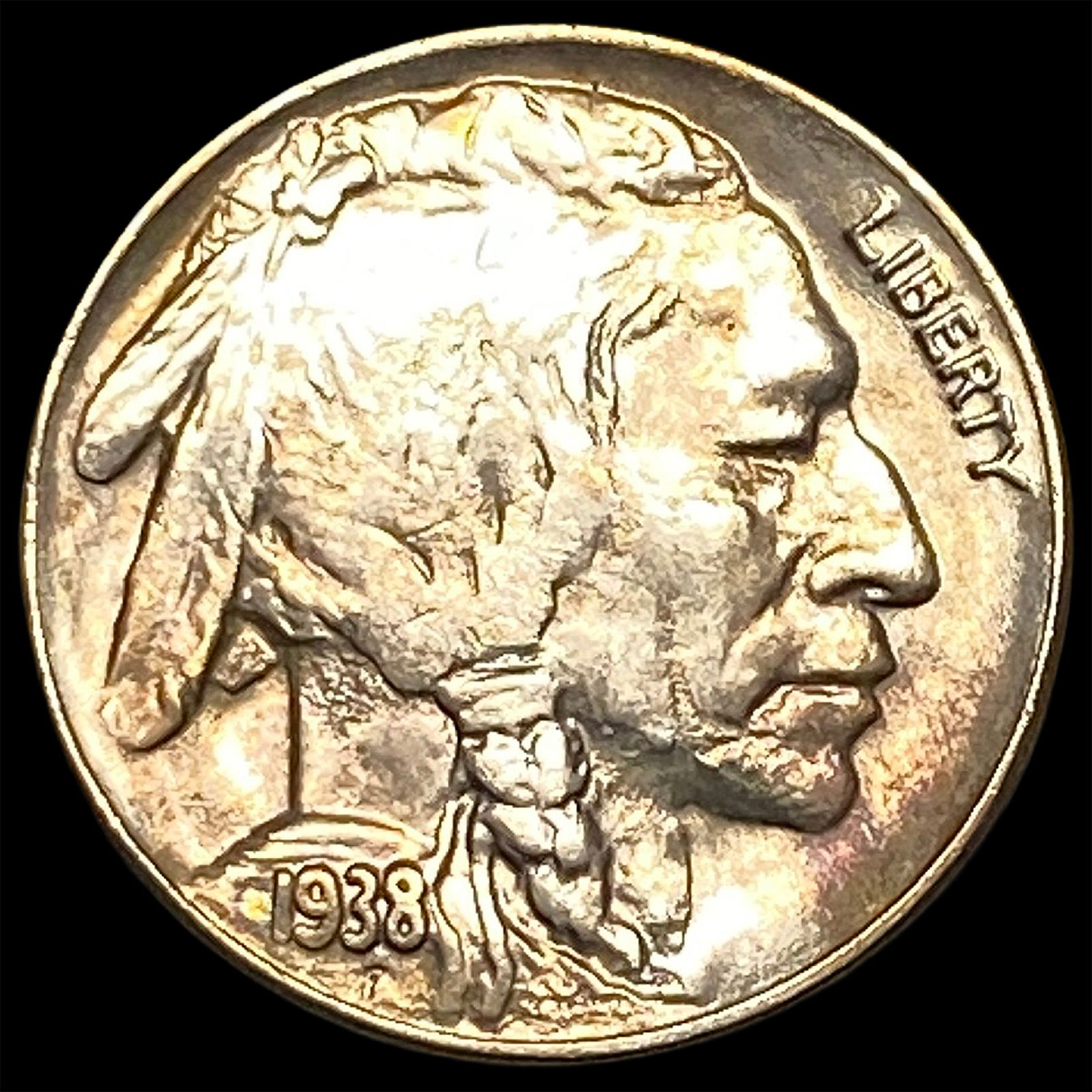 1938-D Nickel Five Cents Buffalo UNCIRCULATED: 1938-D Nickel Five Cents Buffalo UNCIRCULATED
