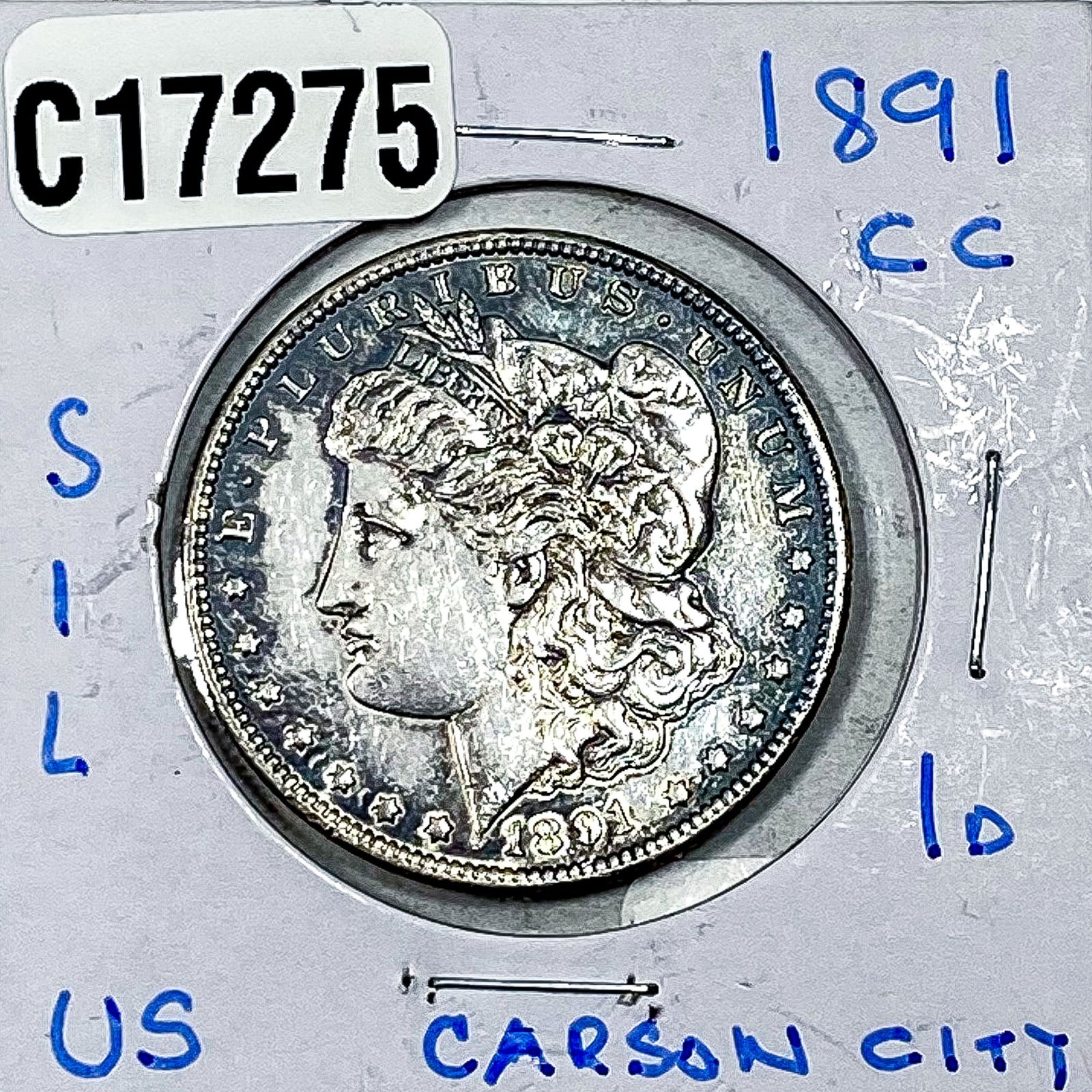 1891-CC Morgan Silver Dollar (1 of 2)