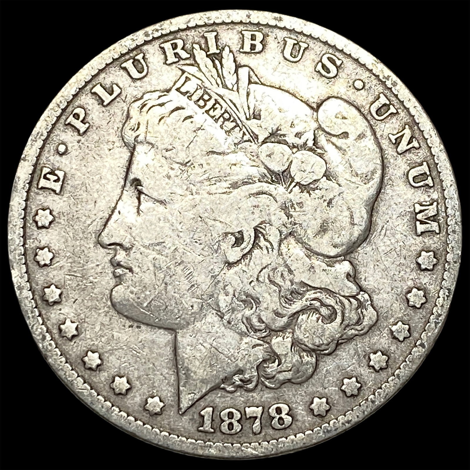 1878 Silver Morgan Dollar ABOUT UNCIRCULATED: 1878 Silver Morgan Dollar ABOUT UNCIRCULATED