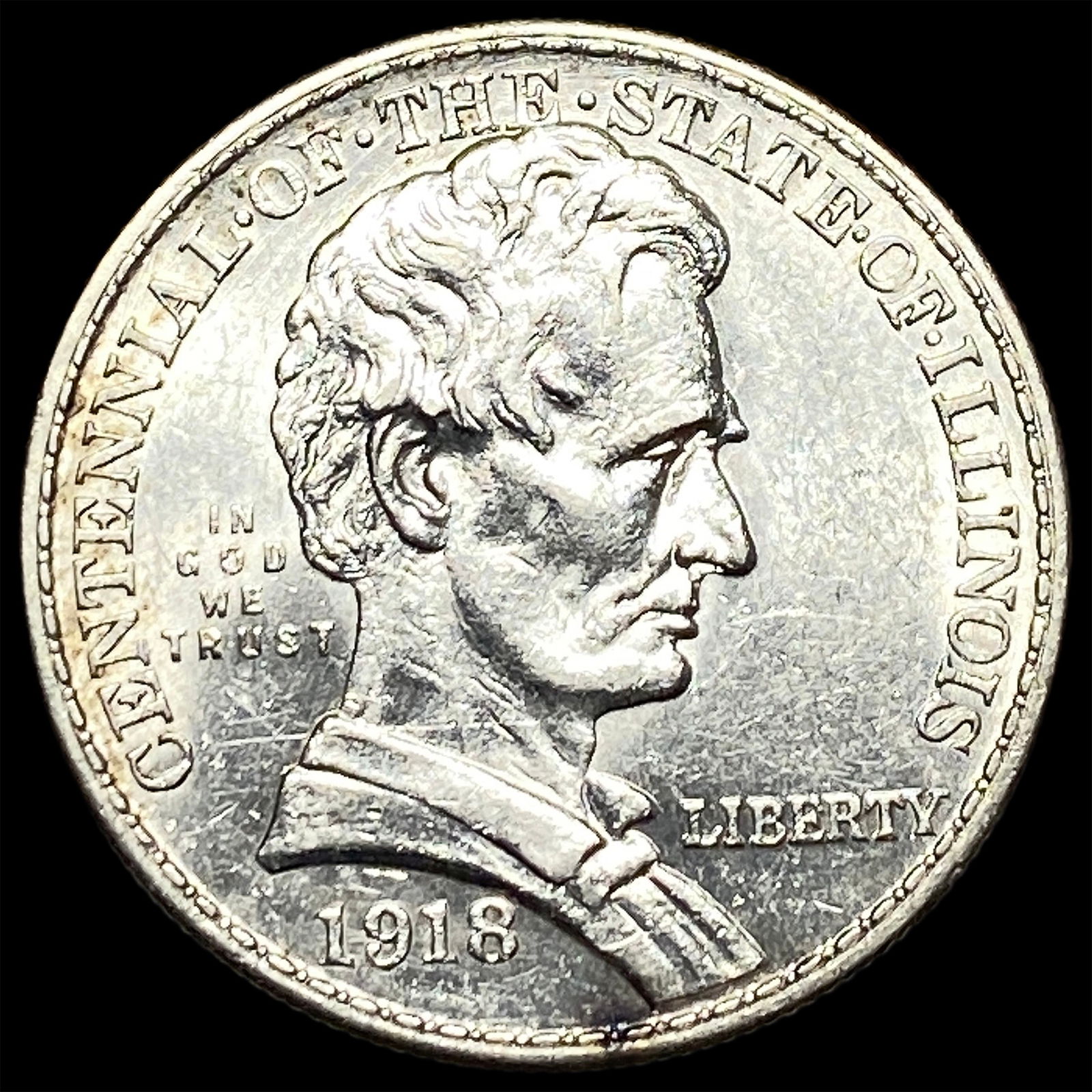 1918 Silver Half Dollar Illinois Centennial UNCIRCULATED (1 of 2)