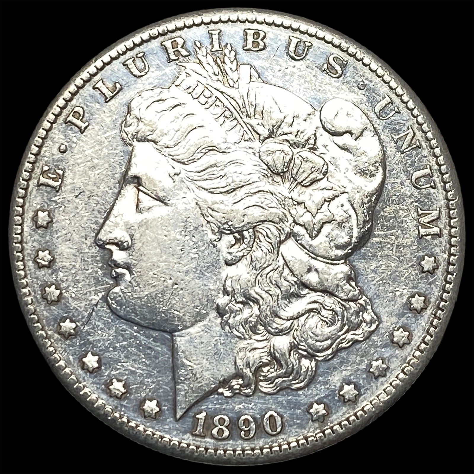 1890-S Silver Morgan Dollar CLOSELY UNCIRCULATED: 1890-S Silver Morgan Dollar CLOSELY UNCIRCULATED