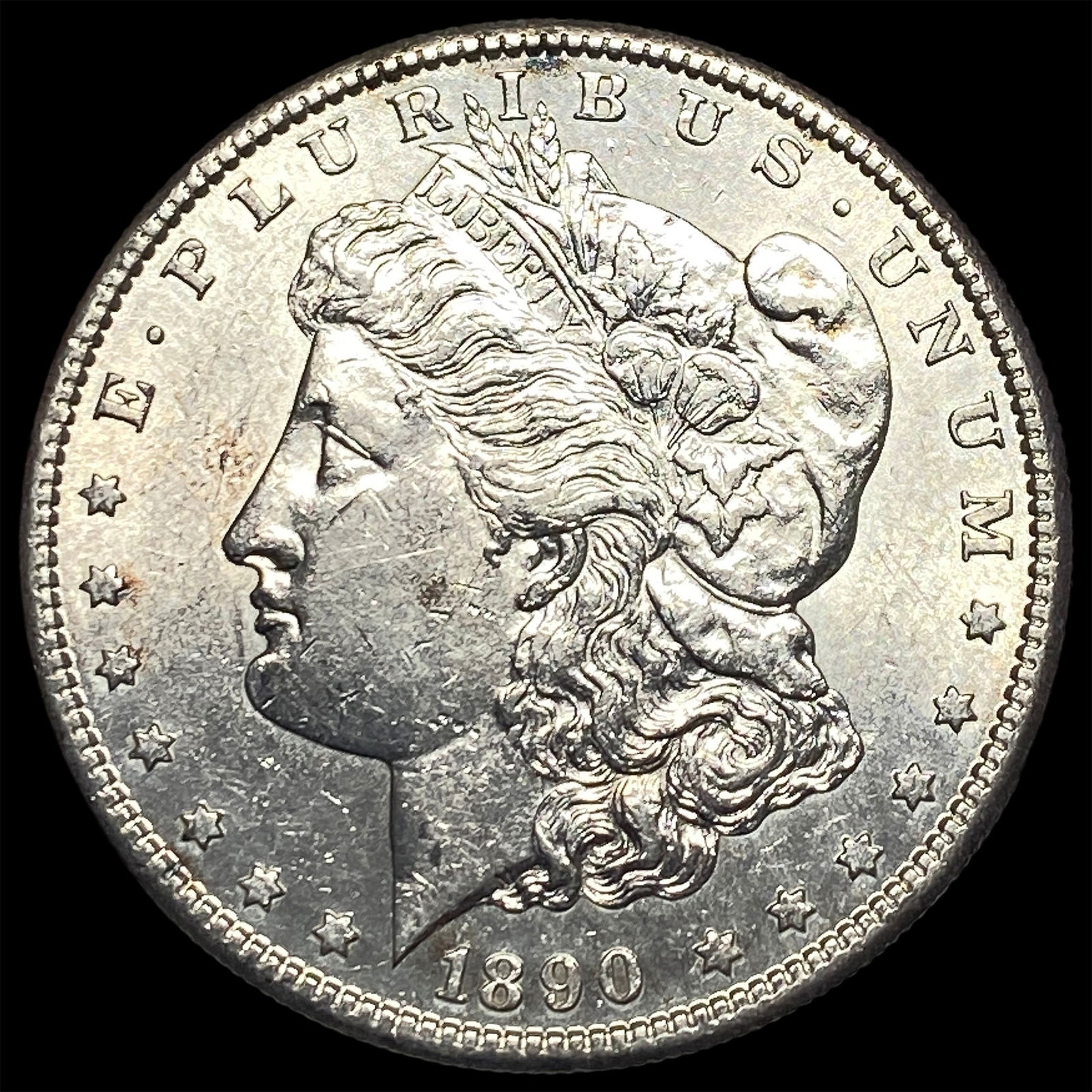 1890-S Silver Morgan Dollar CLOSELY UNCIRCULATED: 1890-S Silver Morgan Dollar CLOSELY UNCIRCULATED