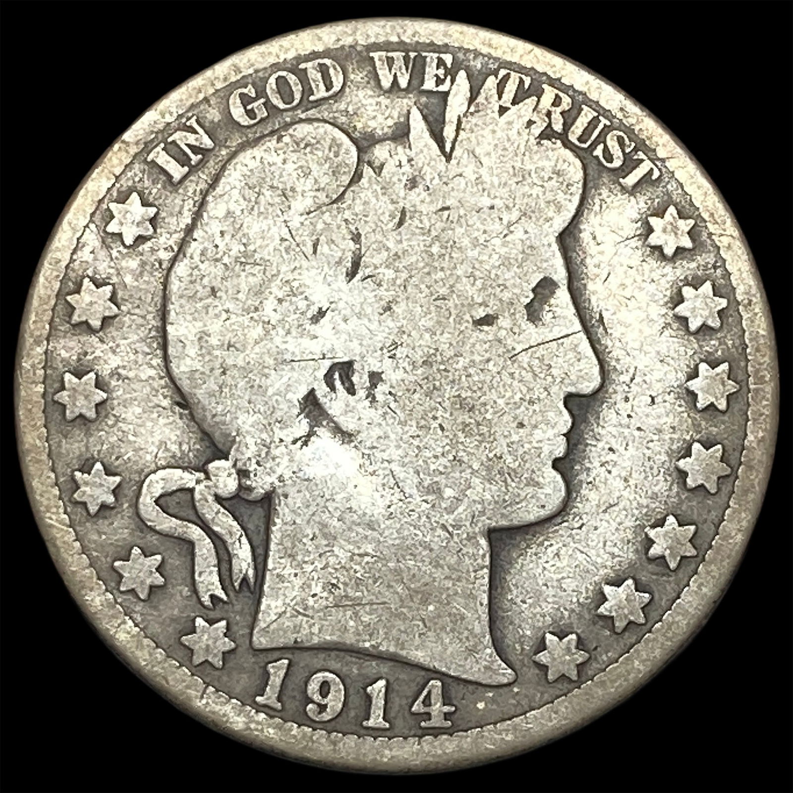 1914-S Silver Barber Half Dollar HIGH GRADE (1 of 2)