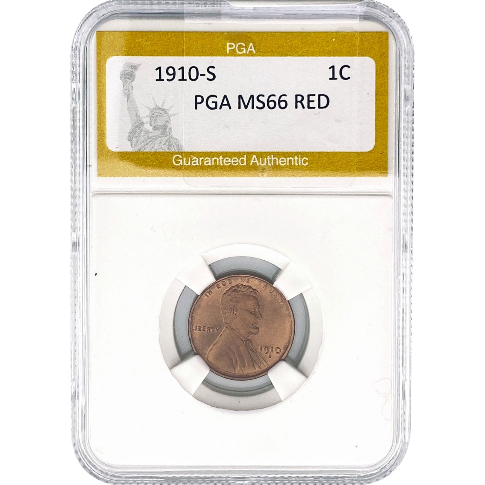 1910-S Wheat Cent PGA MS66 RED (1 of 2)