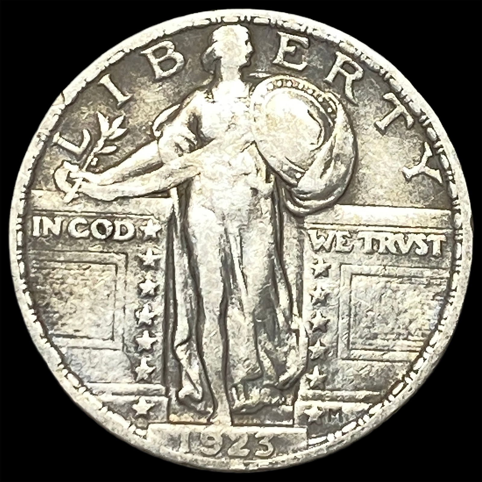 1923 Standing Liberty Silver Quarter NEARLY UNCIRCULATED (1 of 2)