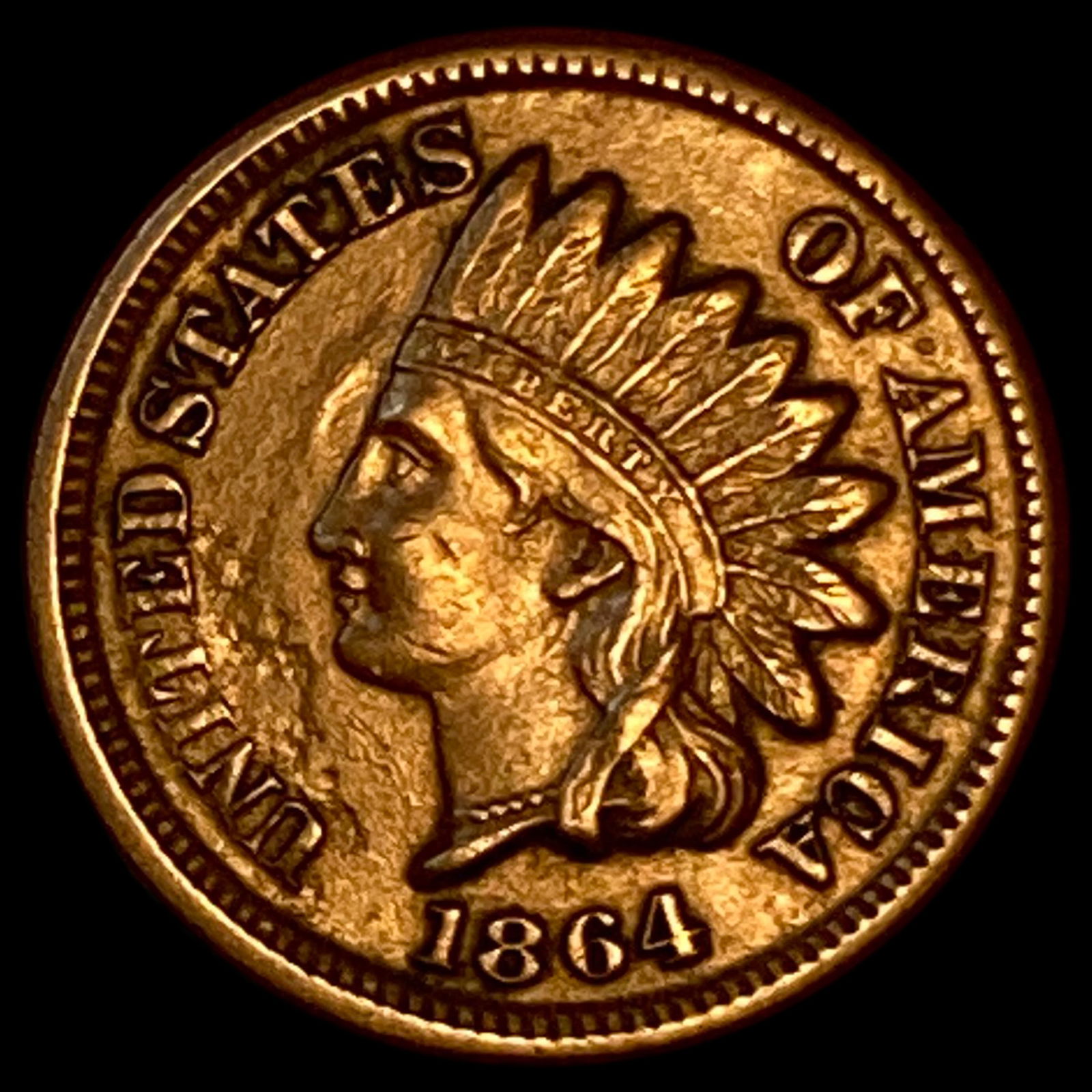1864 Indian Head Cent CLOSELY UNCIRCULATED (1 of 2)