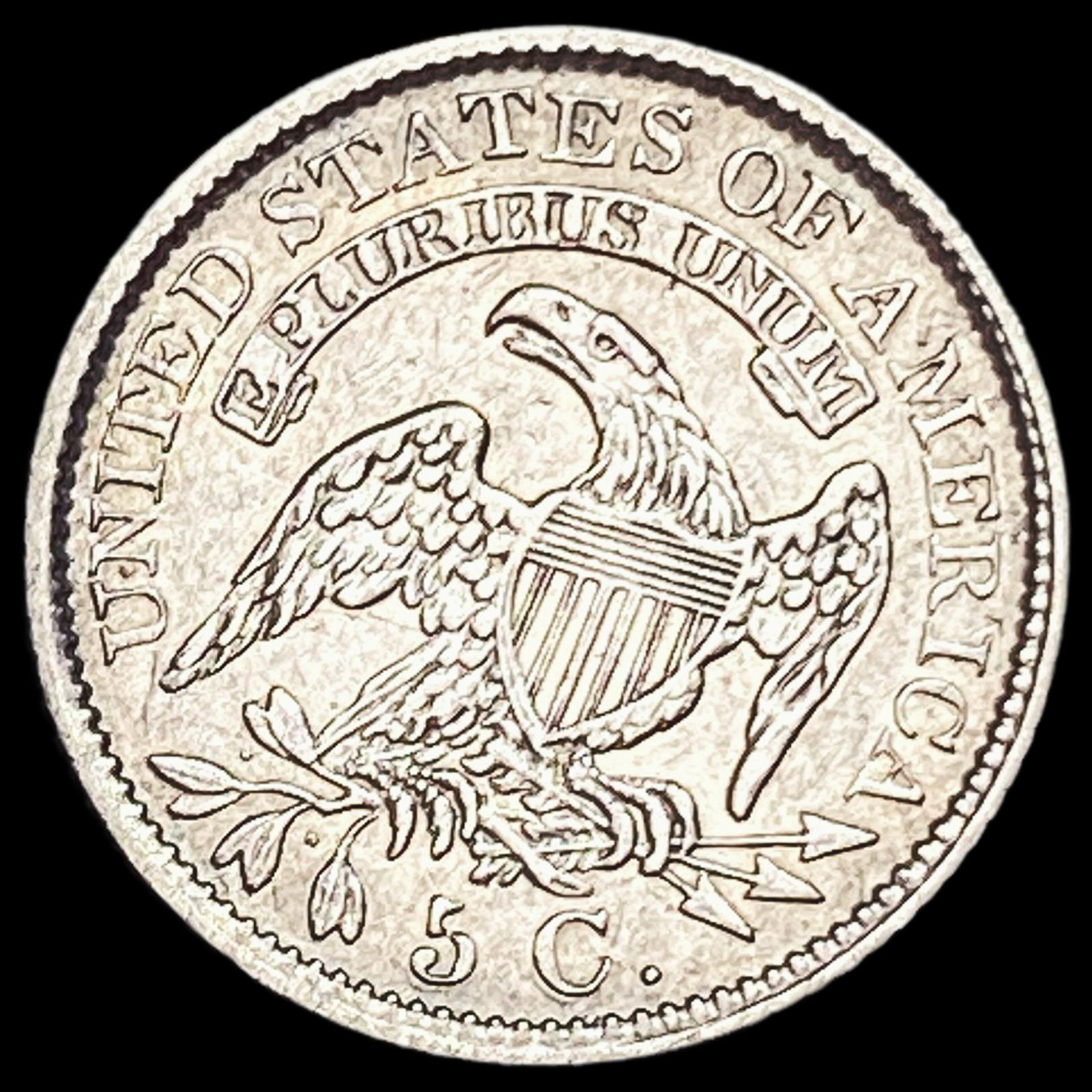 1829 Capped Bust Half Dime CHOICE AU - 2