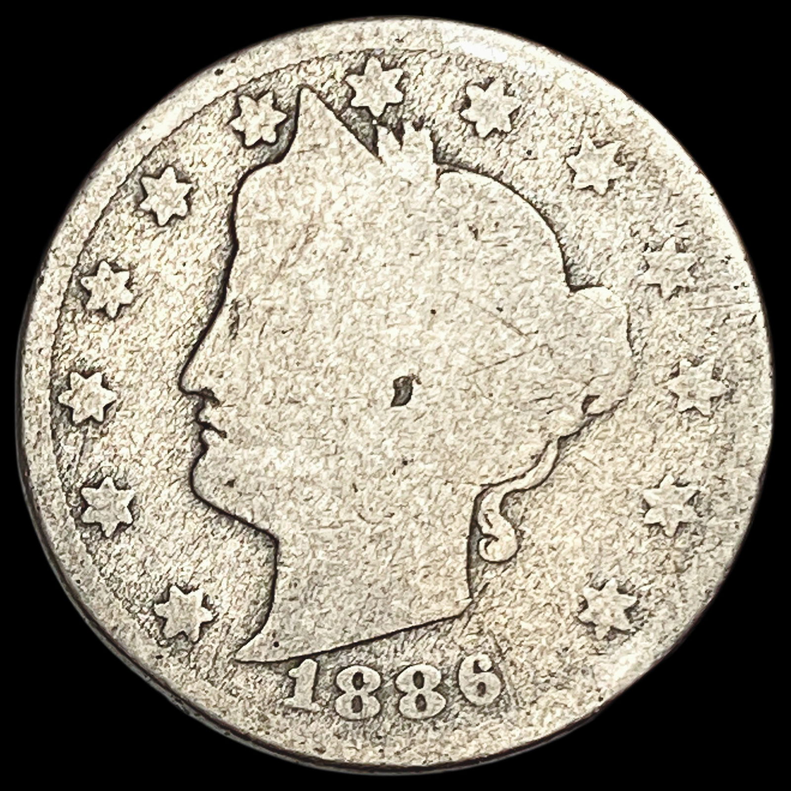1886 Liberty Head Nickel NICELY CIRCULATED (1 of 2)