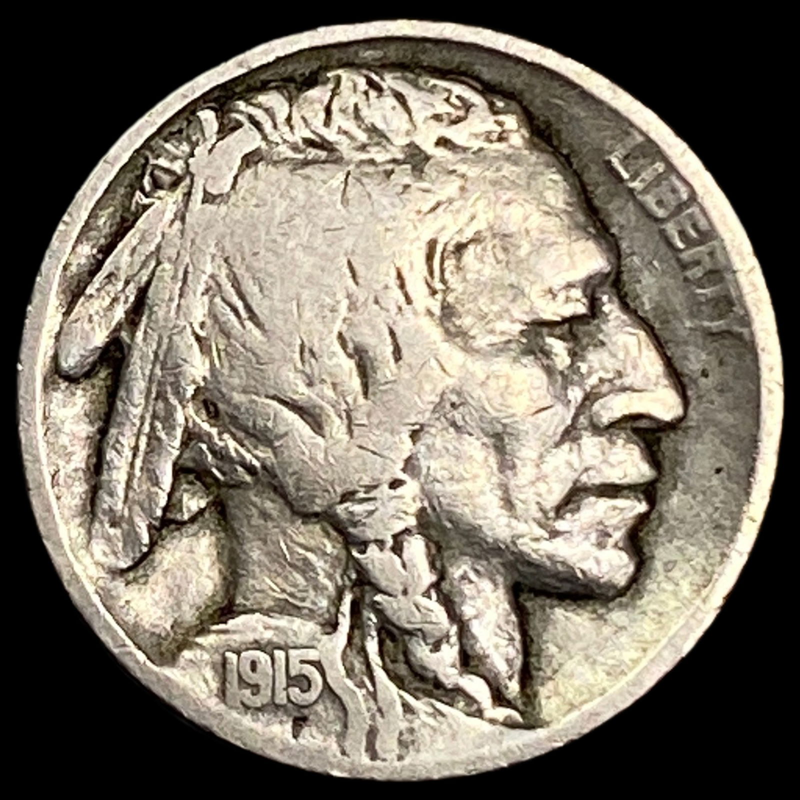 1915-S Buffalo Nickel NEARLY UNCIRCULATED (1 of 2)