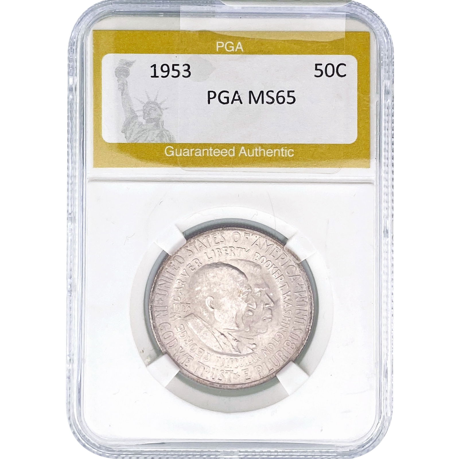 1953 Washington Carver Half Dollar PGA MS65 (1 of 2)