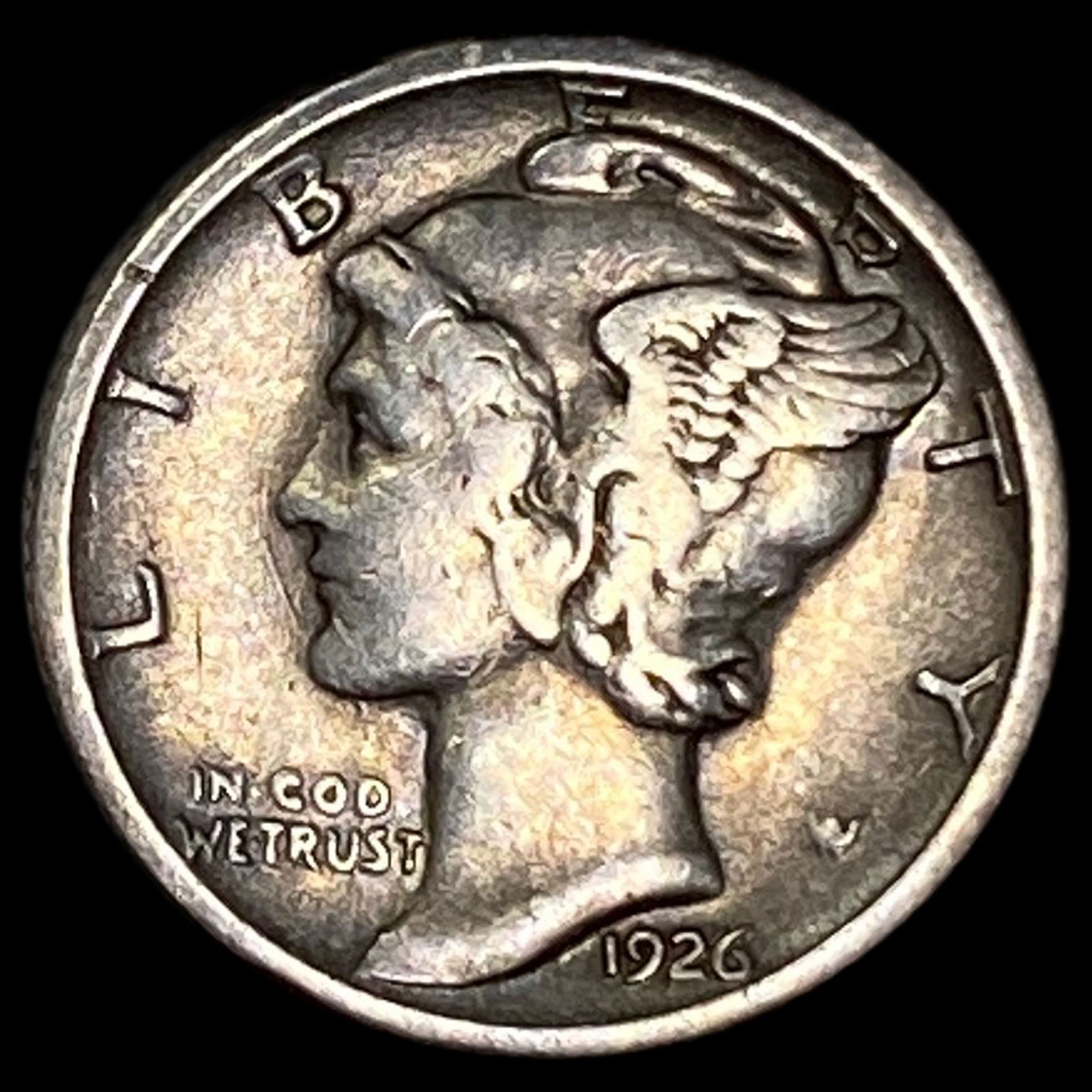 1926-S Silver Mercury Dime LIGHTLY CIRCULATED: 1926-S Silver Mercury Dime LIGHTLY CIRCULATED