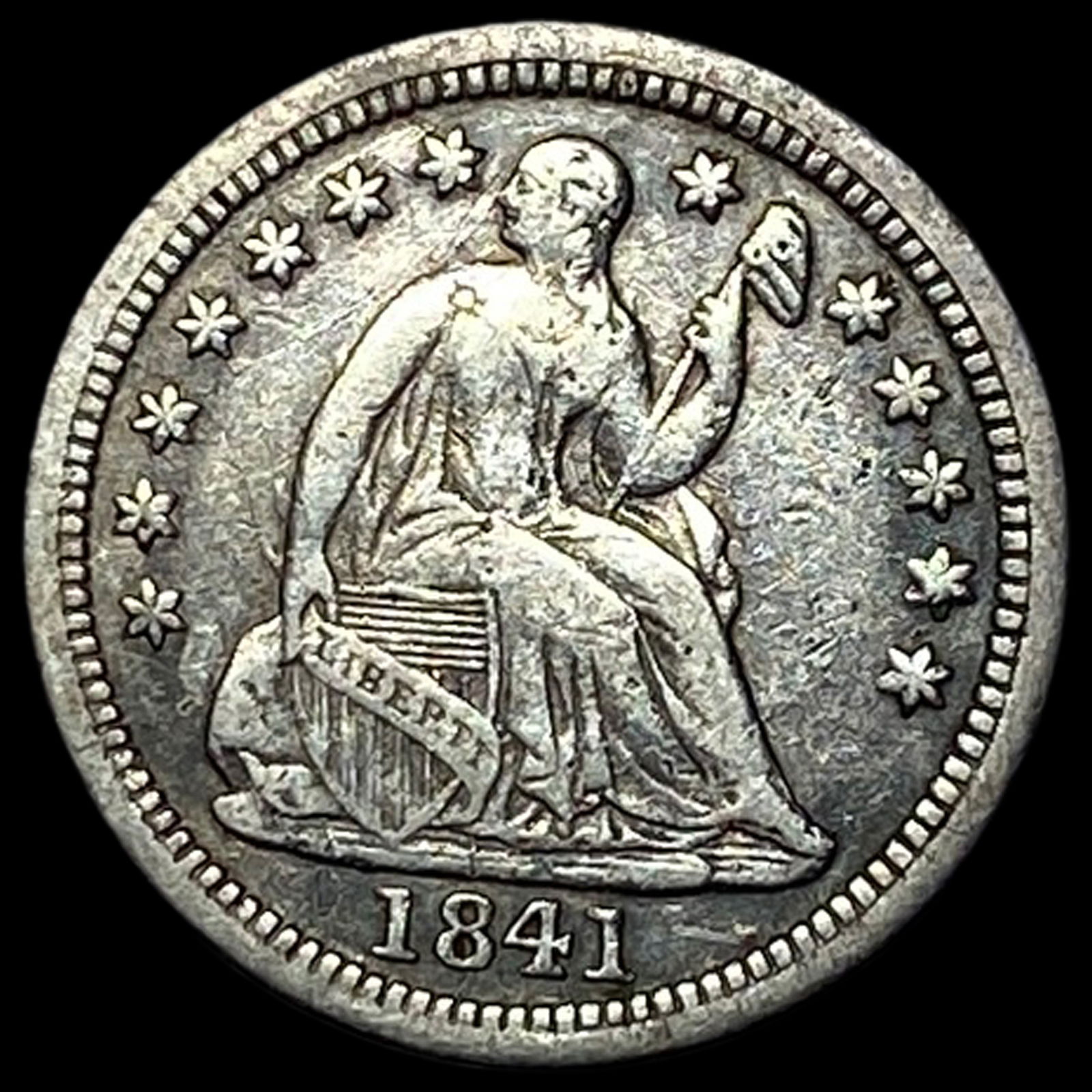 1841-O Seated Liberty Half Dime CLOSELY UNCIRCULATED (1 of 2)