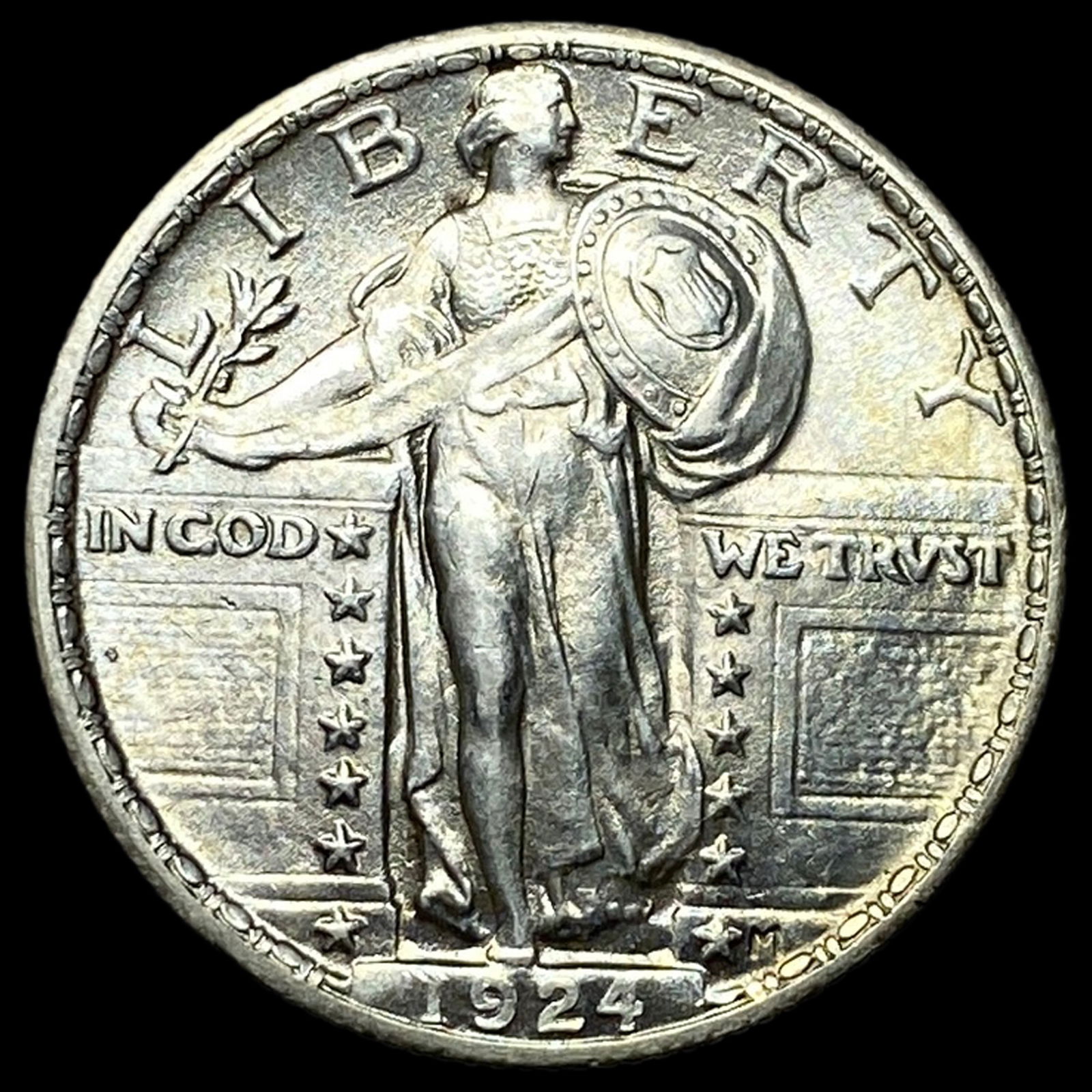 1924 Standing Liberty Silver Quarter GEM BU: 1924 Standing Liberty Silver Quarter GEM BU