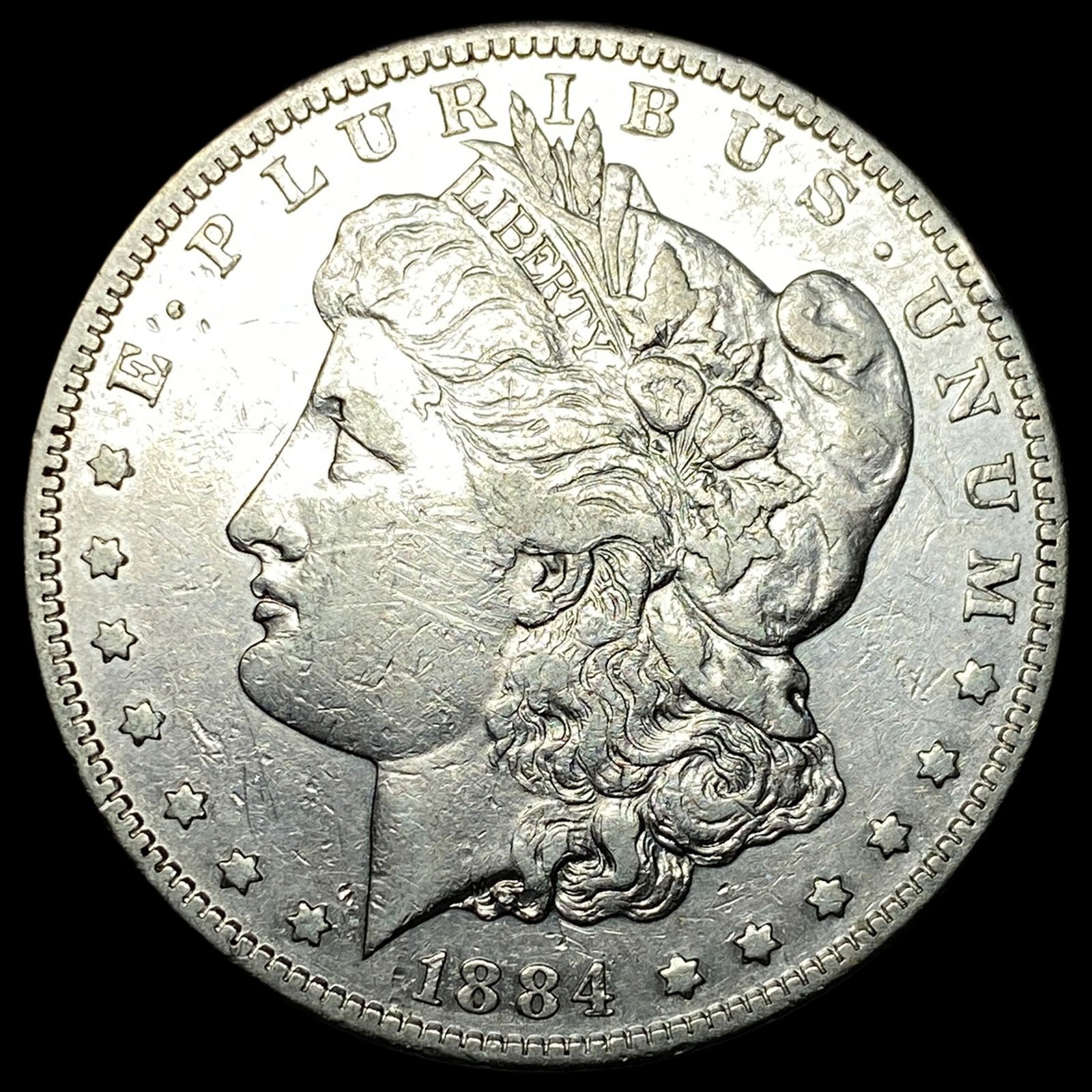 1884-S Silver Morgan Dollar CLOSELY UNCIRCULATED: 1884-S Silver Morgan Dollar CLOSELY UNCIRCULATED