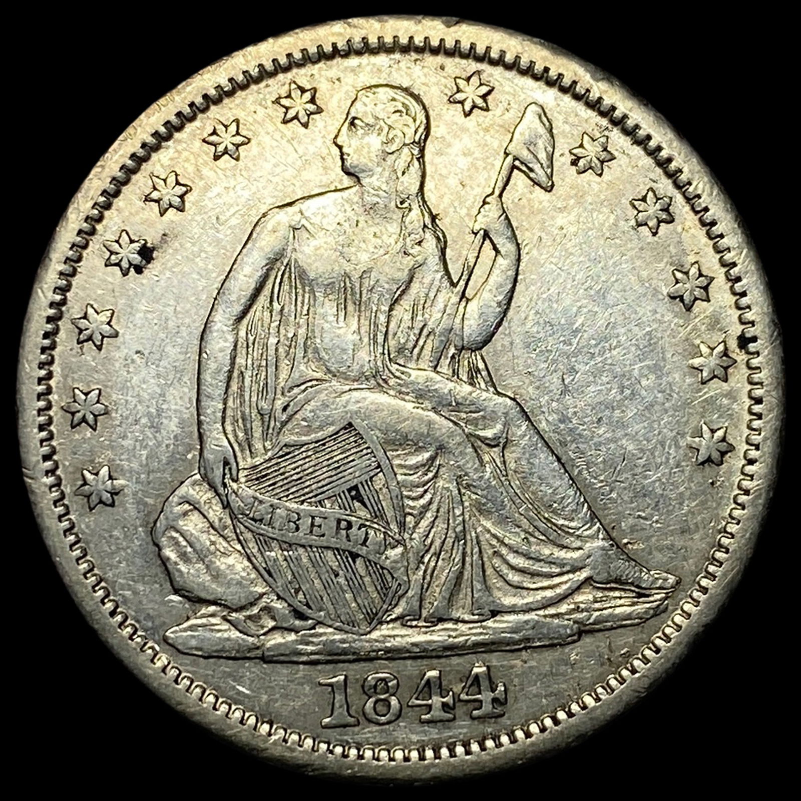1844-O Seated Liberty Half Dollar CLOSELY UNCIRCULATED (1 of 2)