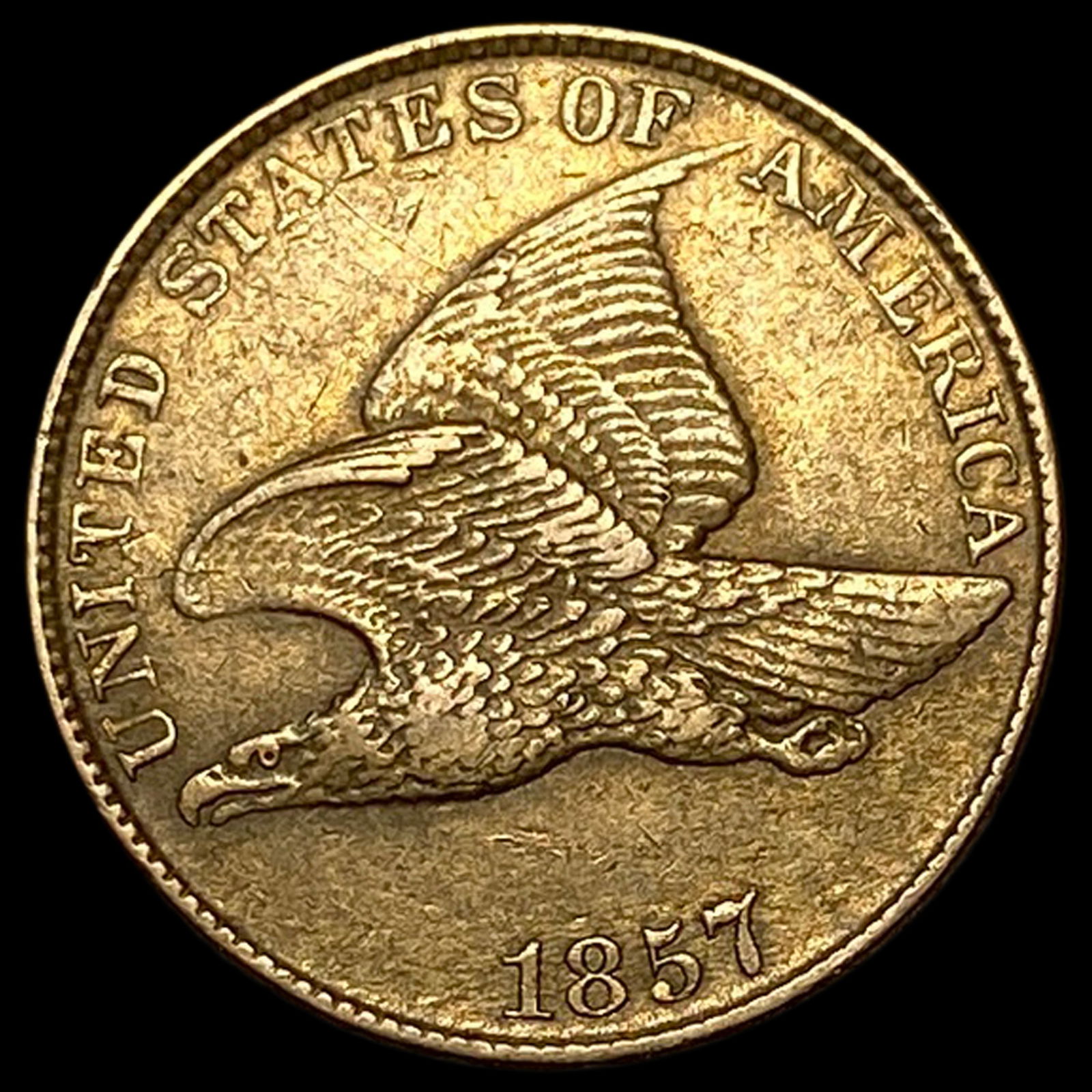1857 Flying Eagle Cent CHOICE AU (1 of 2)