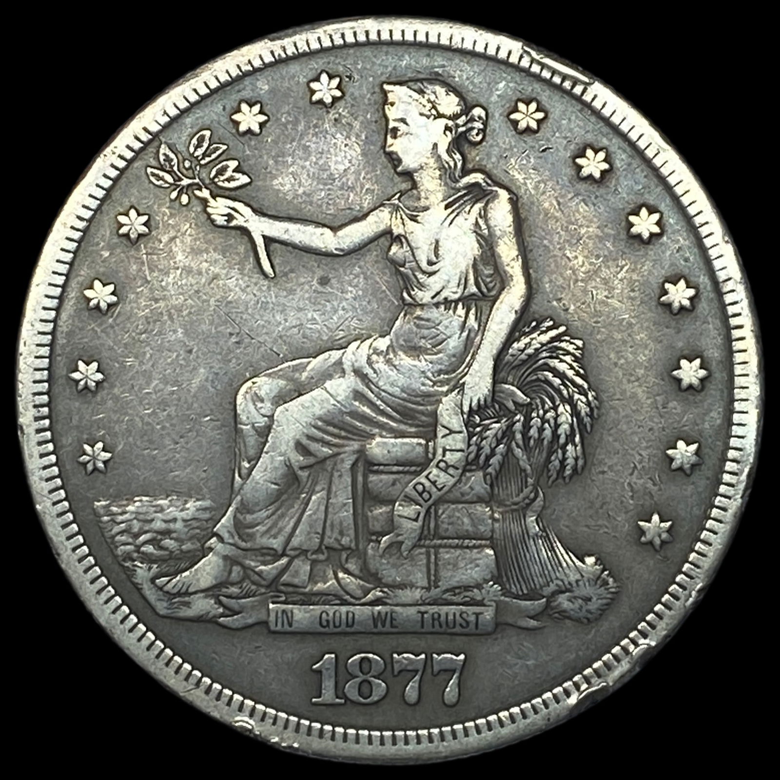 1877 Silver Trade Dollar HIGH GRADE (1 of 2)