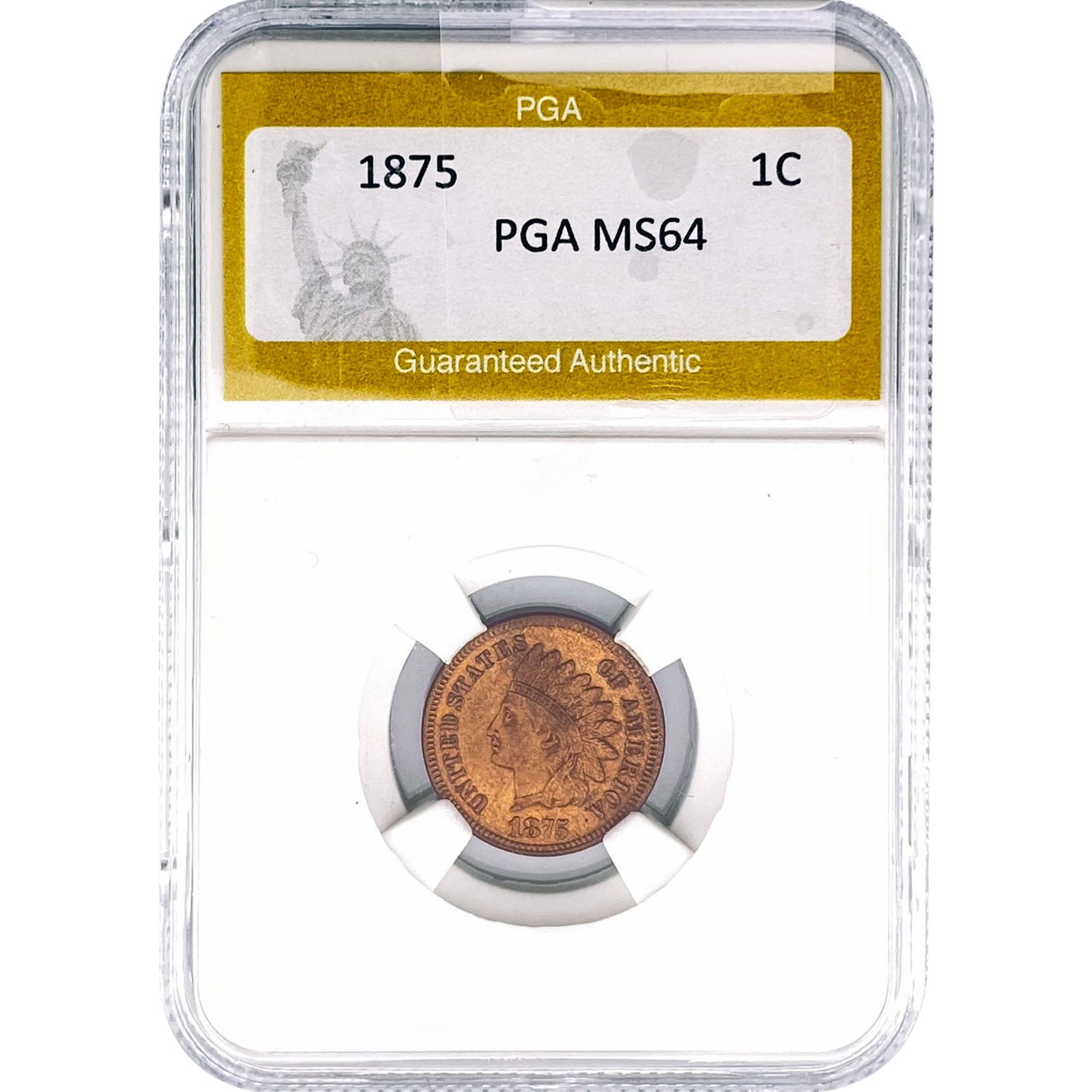 1875 Indian Head Cent PGA MS64 (1 of 2)