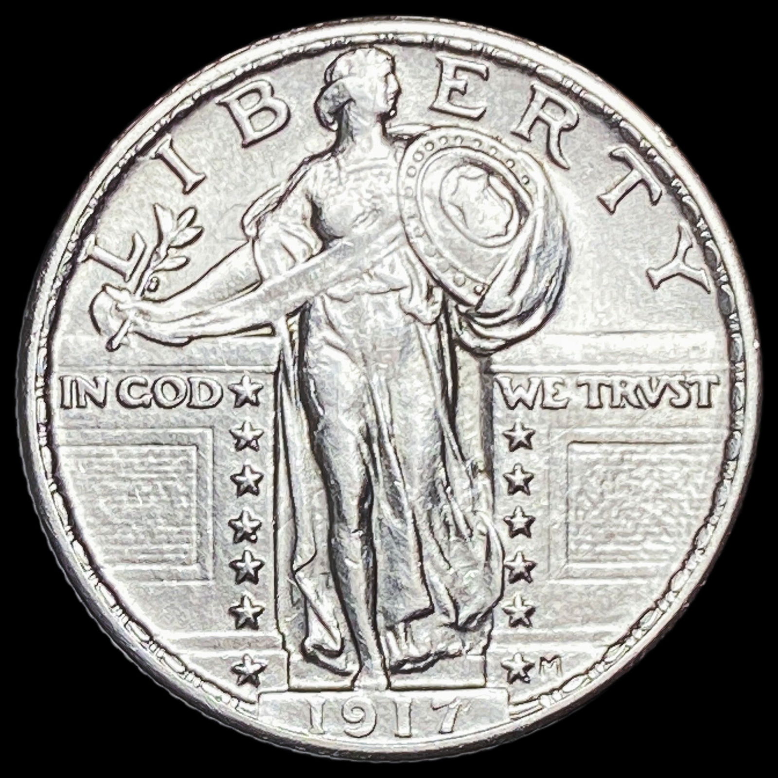 1917 Standing Liberty Quarter CLOSELY UNCIRCULATED (1 of 2)