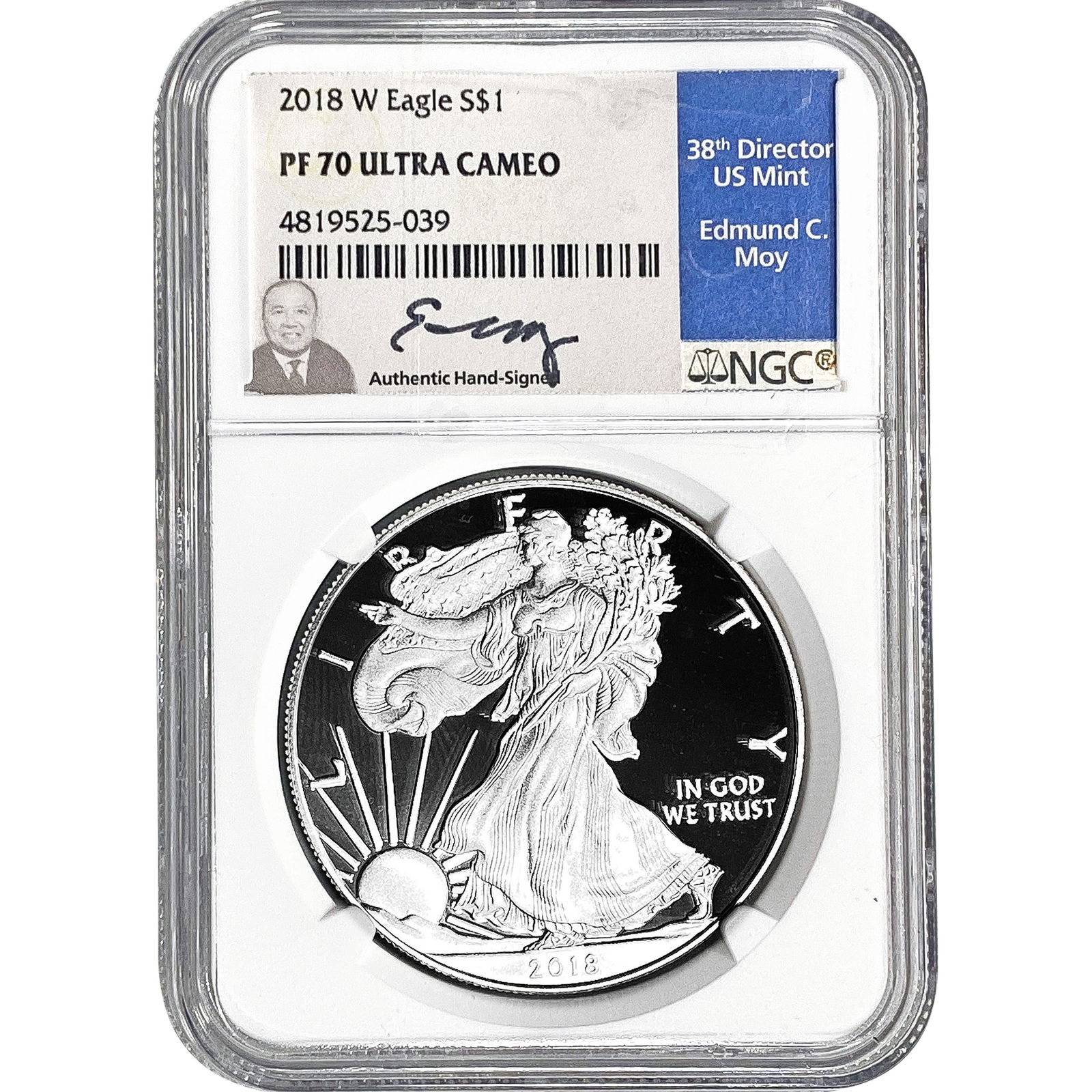 2018-W Silver Eagle NGC PF70 Ultra Cameo (1 of 2)
