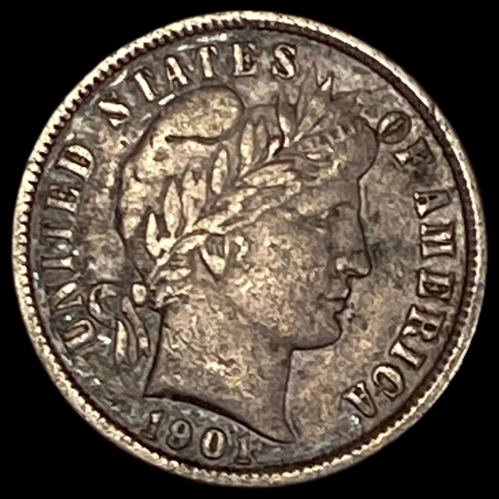 1901 Barber Dime CLOSELY UNCIRCULATED (1 of 2)