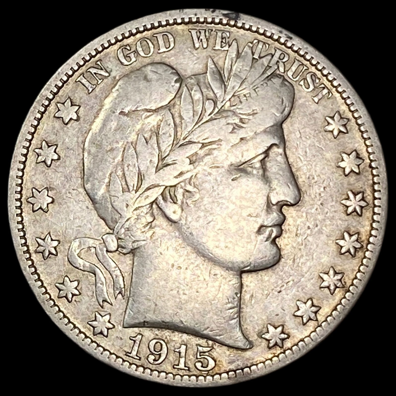 1915-S Silver Barber Half Dollar ABOUT UNCIRCULATED (1 of 2)