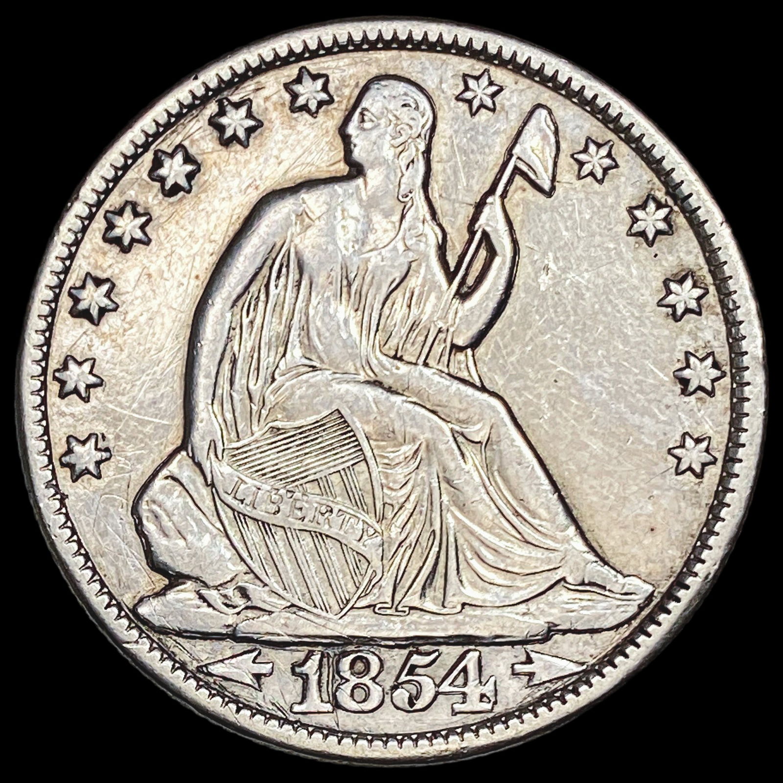 1854-O Seated Liberty Half Dollar CHOICE AU (1 of 2)