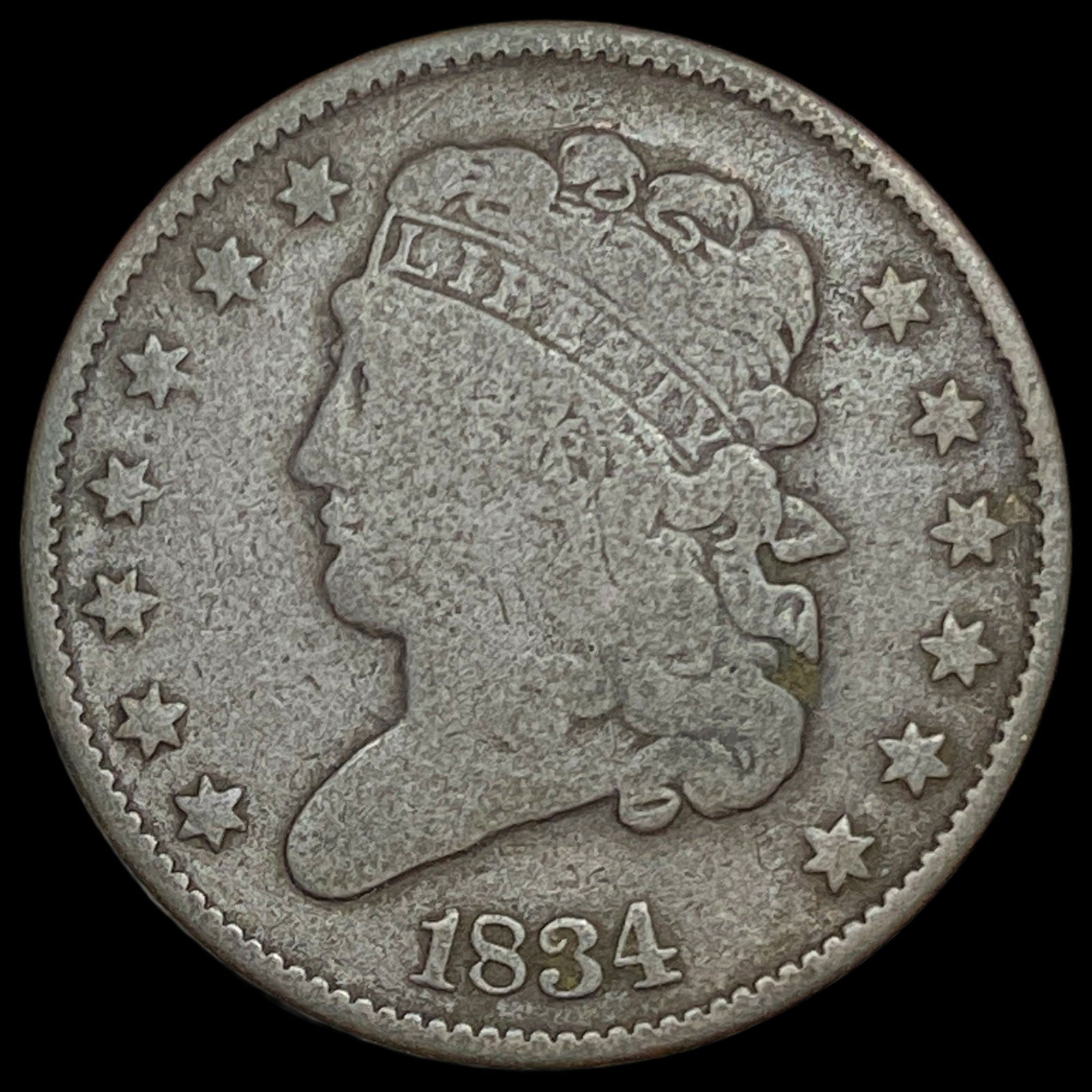 1834 Classic Head Half Cent LIGHTLY CIRCULATED (1 of 2)