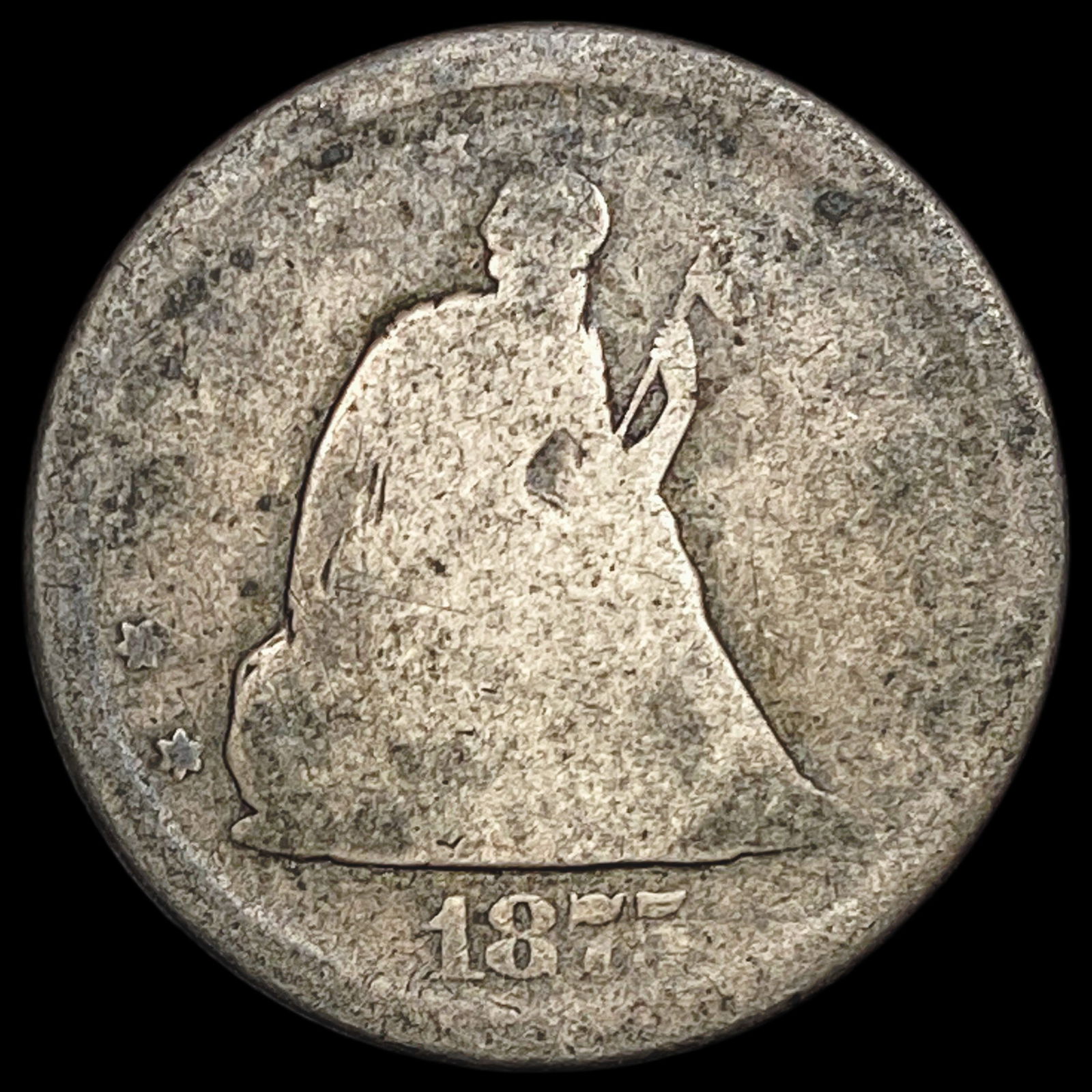 1875-S Silver Twenty Cent Piece NICELY CIRCULATED: 1875-S Silver Twenty Cent Piece NICELY CIRCULATED