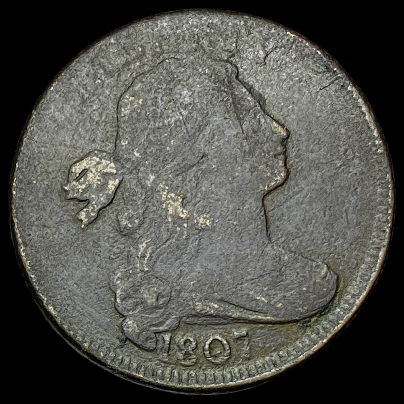 1807 Draped Bust Large Cent NICELY CIRCULATED (1 of 2)
