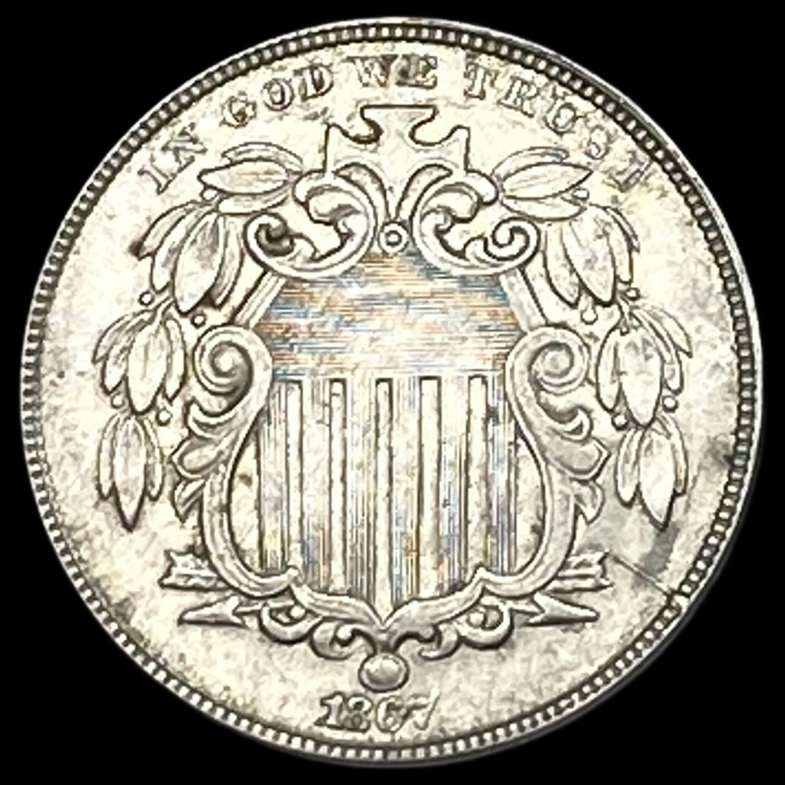 1867 Shield Nickel CHOICE AU (1 of 2)