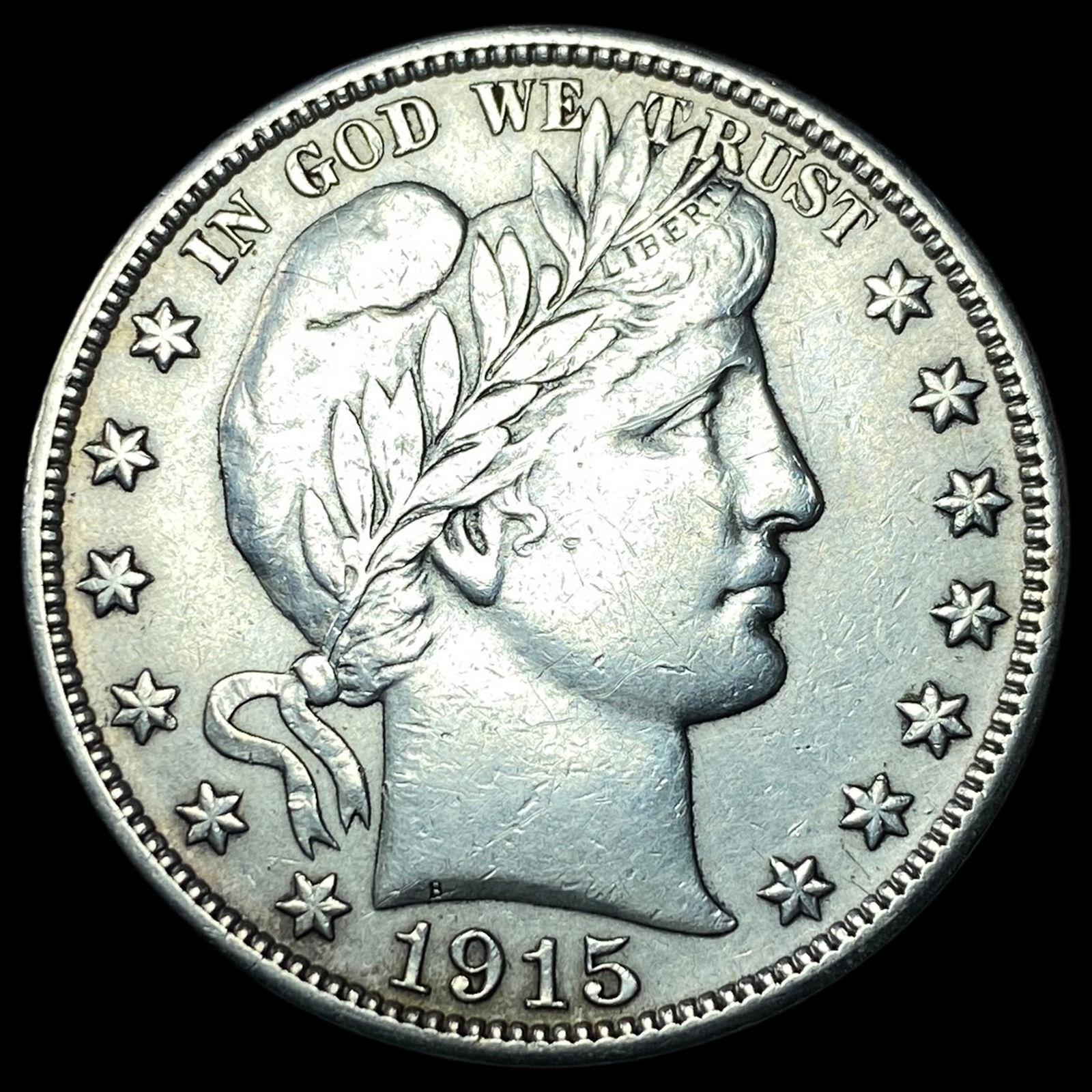 1915-D Silver Barber Half Dollar CLOSELY UNCIRCULATED (1 of 2)