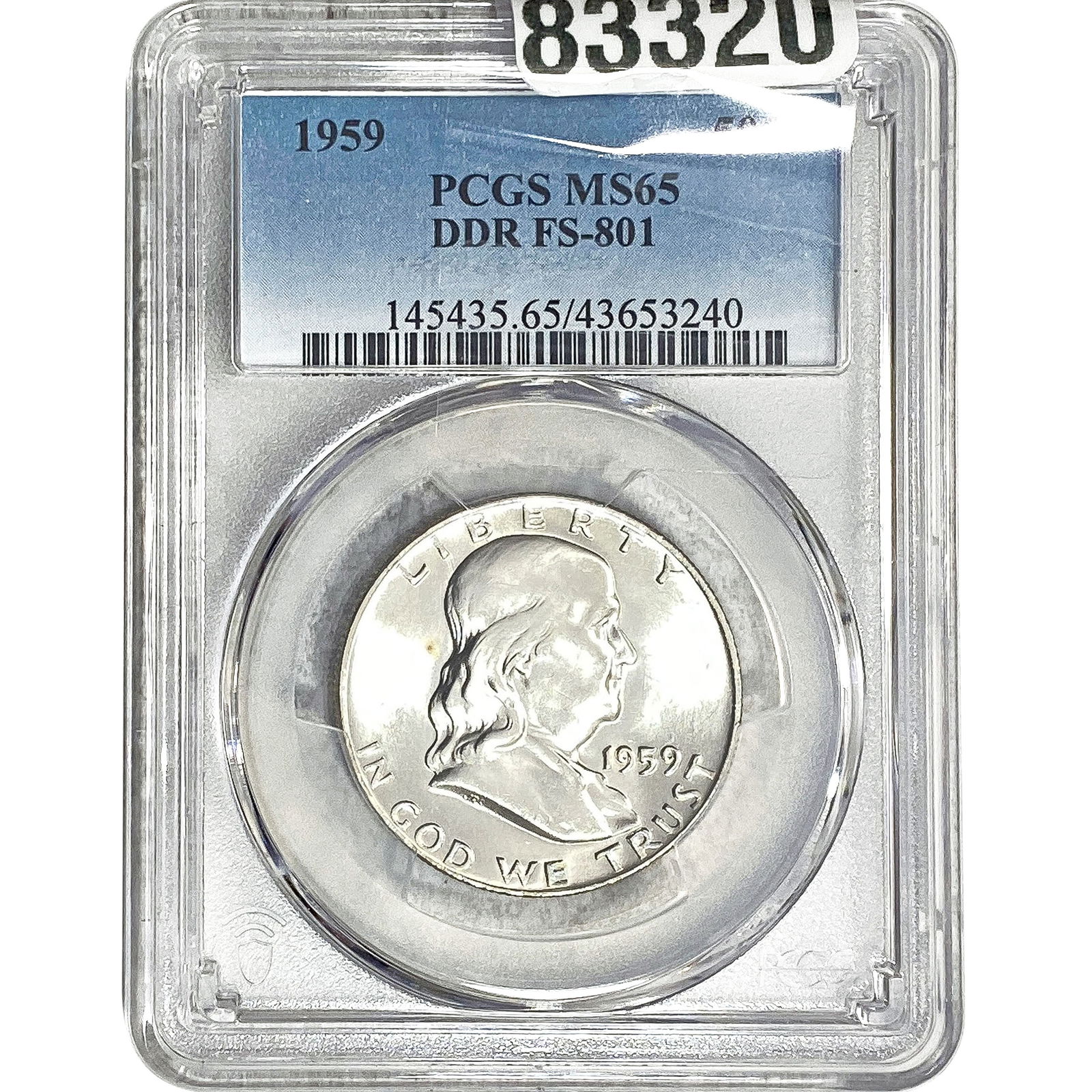 1959 Franklin Half Dollar PCGS MS65 DDR FS-801 (1 of 2)