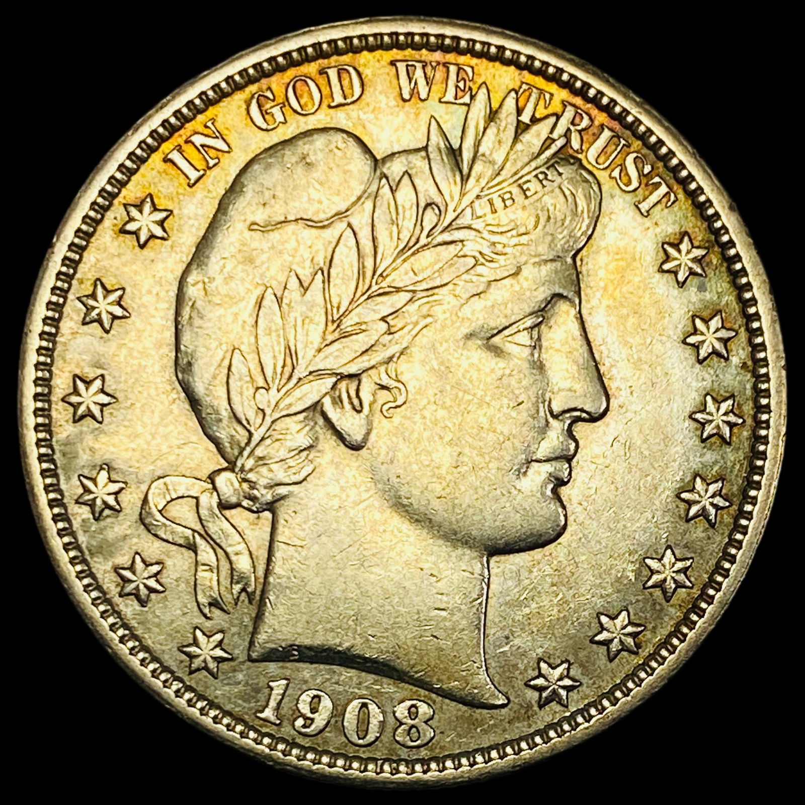 1908-D Silver Barber Half Dollar CLOSELY UNCIRCULATED (1 of 2)