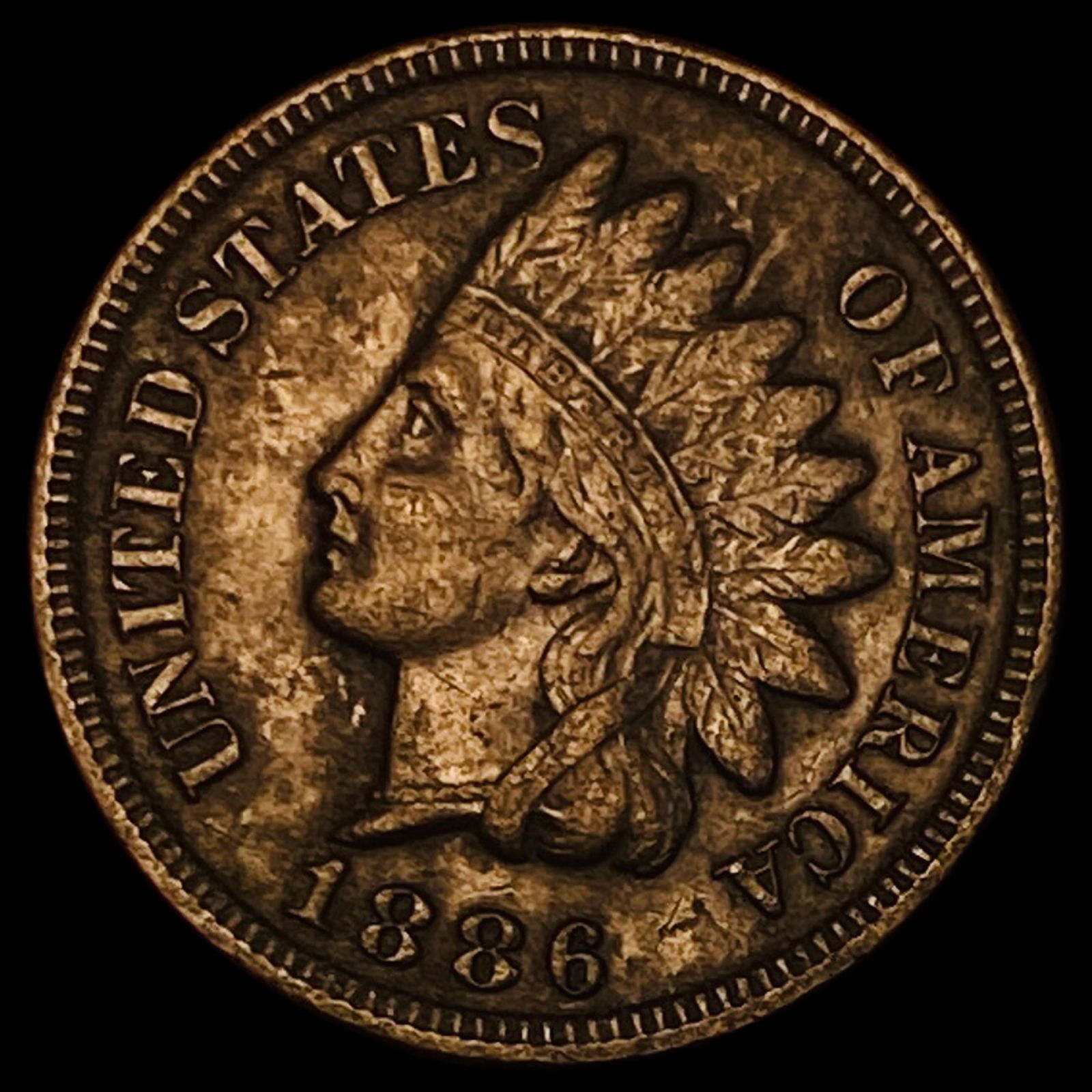 1886 Indian Head Cent CLOSELY UNCIRCULATED (1 of 2)