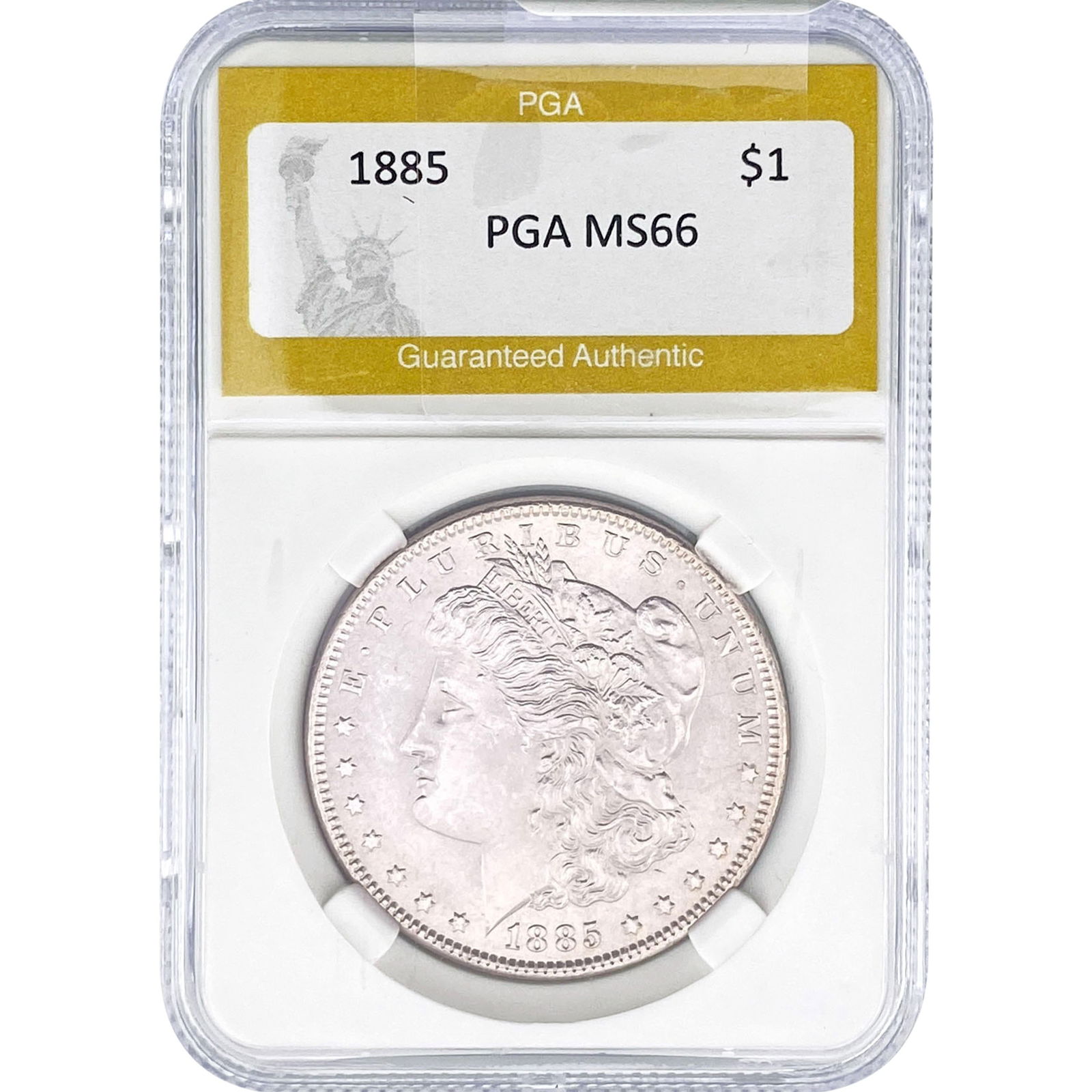 1885 Morgan Silver Dollar PGA MS66: 1885 Morgan Silver Dollar PGA MS66