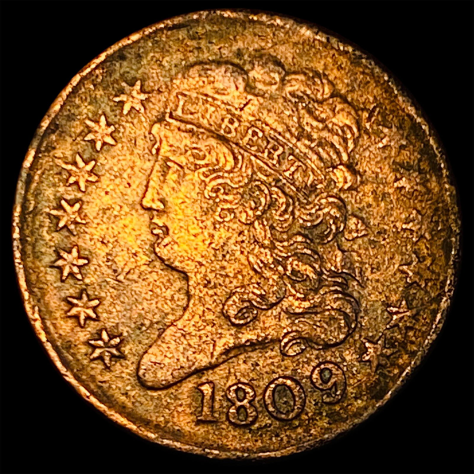 1809 Classic Head Half Cent NEARLY UNCIRCULATED (1 of 2)