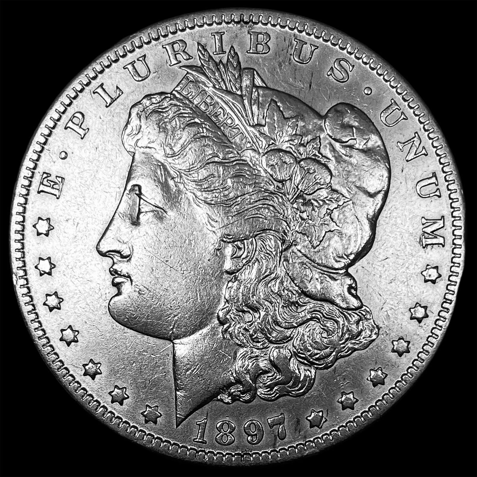 1897 Morgan Silver Dollar CLOSELY UNCIRCULATED: 1897 Morgan Silver Dollar CLOSELY UNCIRCULATED