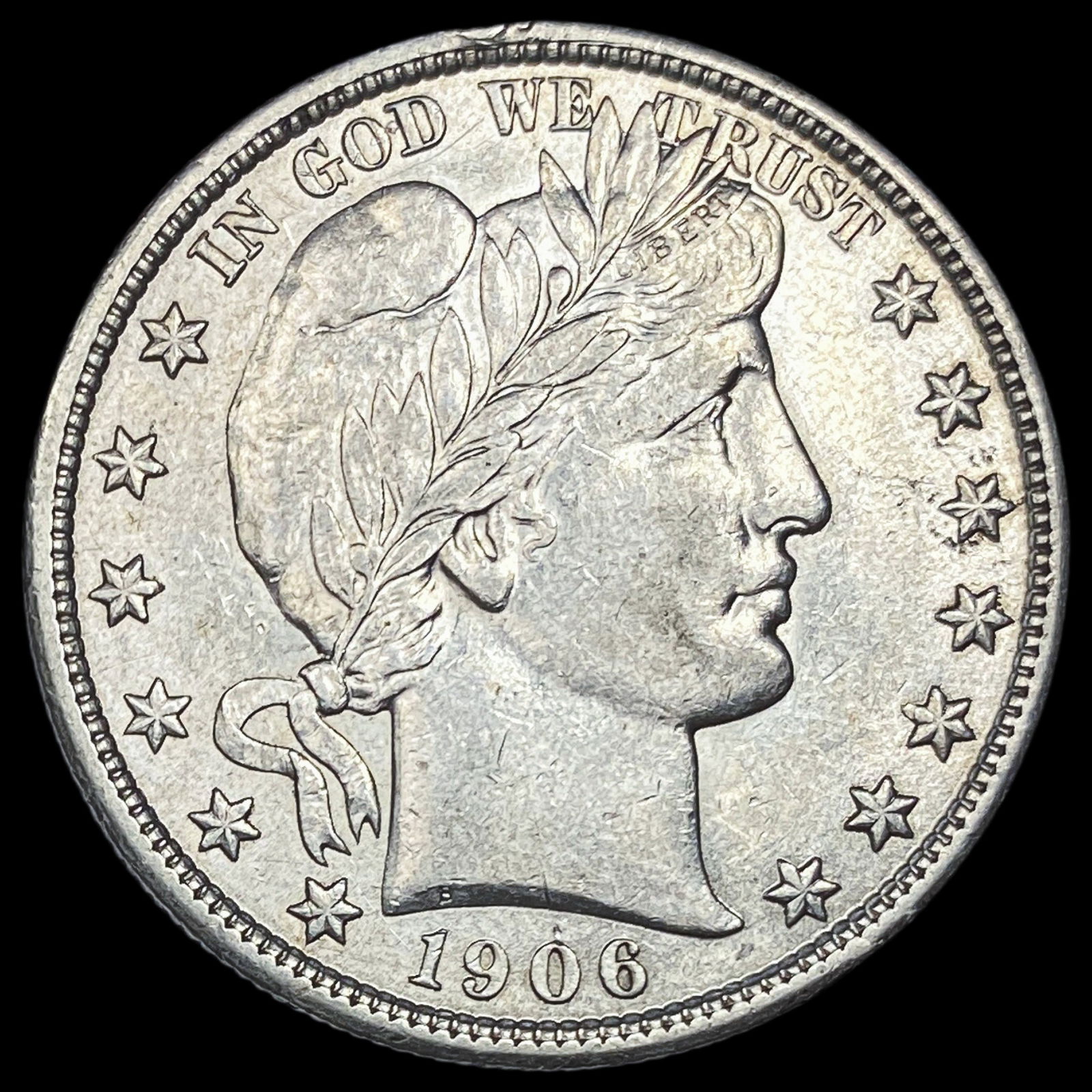 1906-D Silver Barber Half Dollar CHOICE AU (1 of 2)